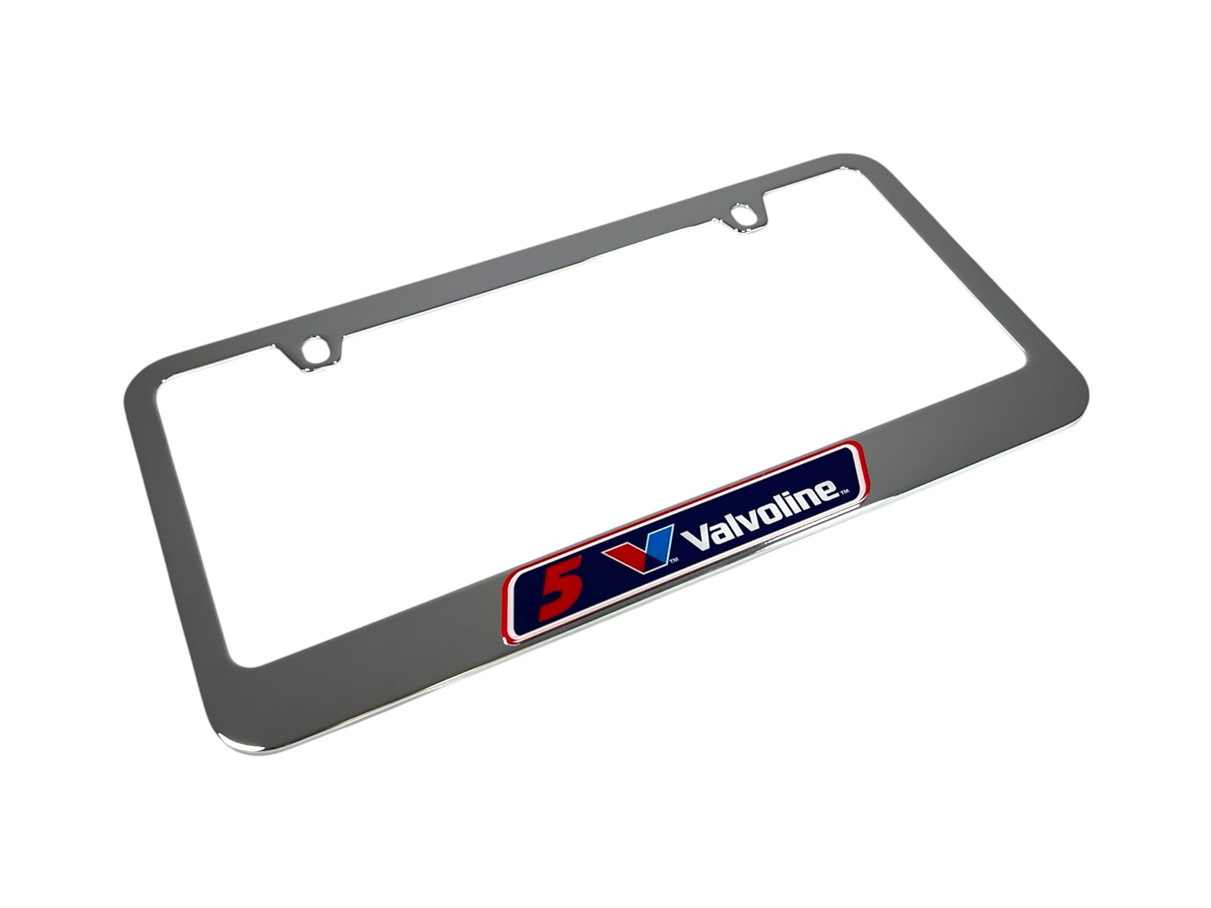 Kyle Larson Valvoline # & Sponsor Chrome License Plate Frame