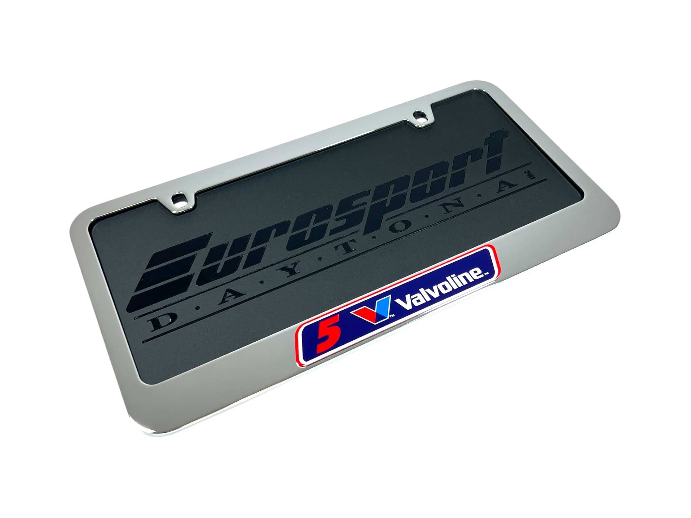 Kyle Larson Valvoline # & Sponsor Chrome License Plate Frame