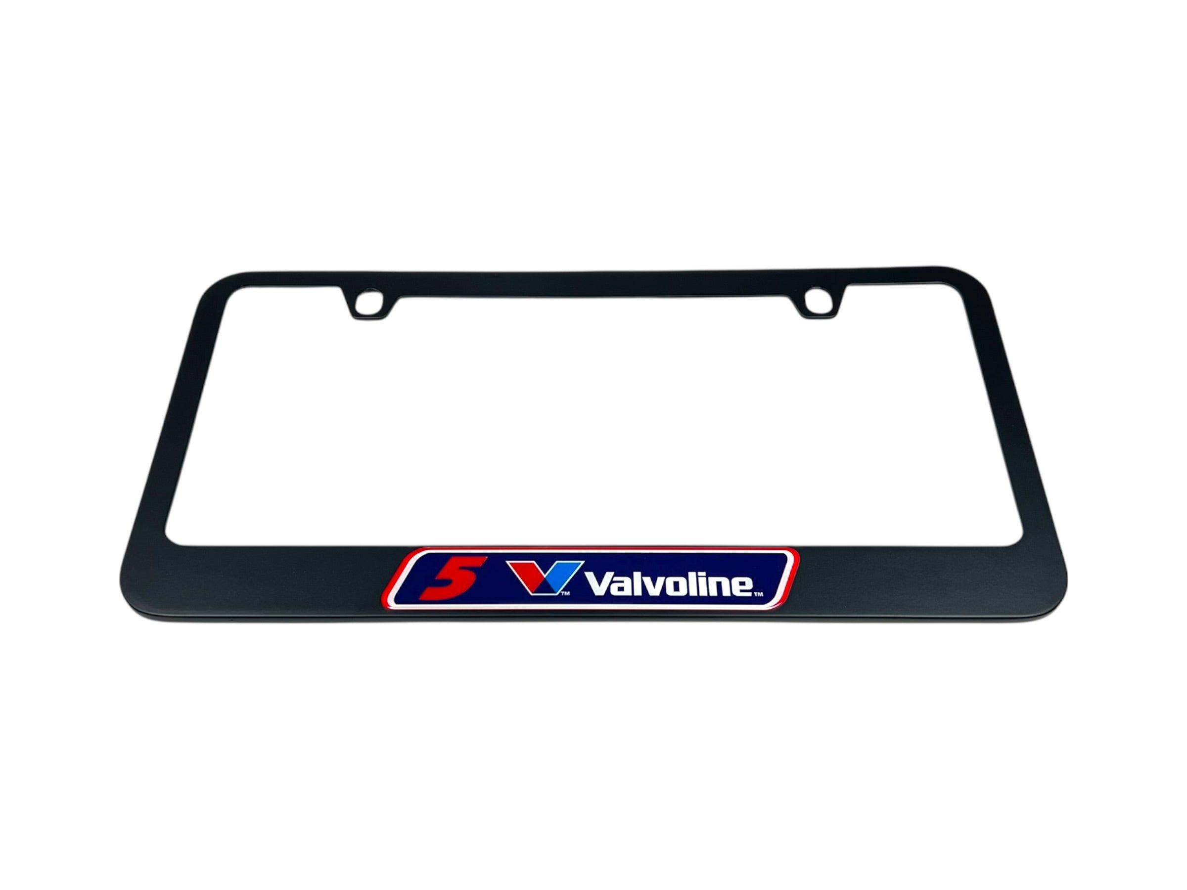 Kyle Larson Valvoline # & Sponsor Black License Plate Frame
