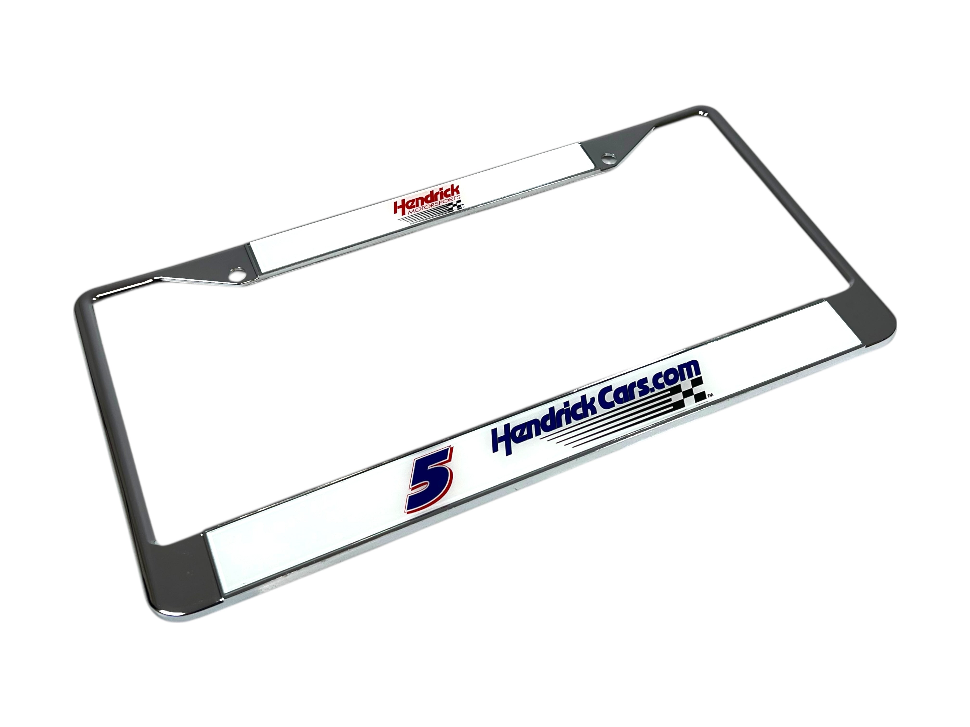 Kyle Larson Hendrickcars.com # & Sponsor Chrome License Plate Frame