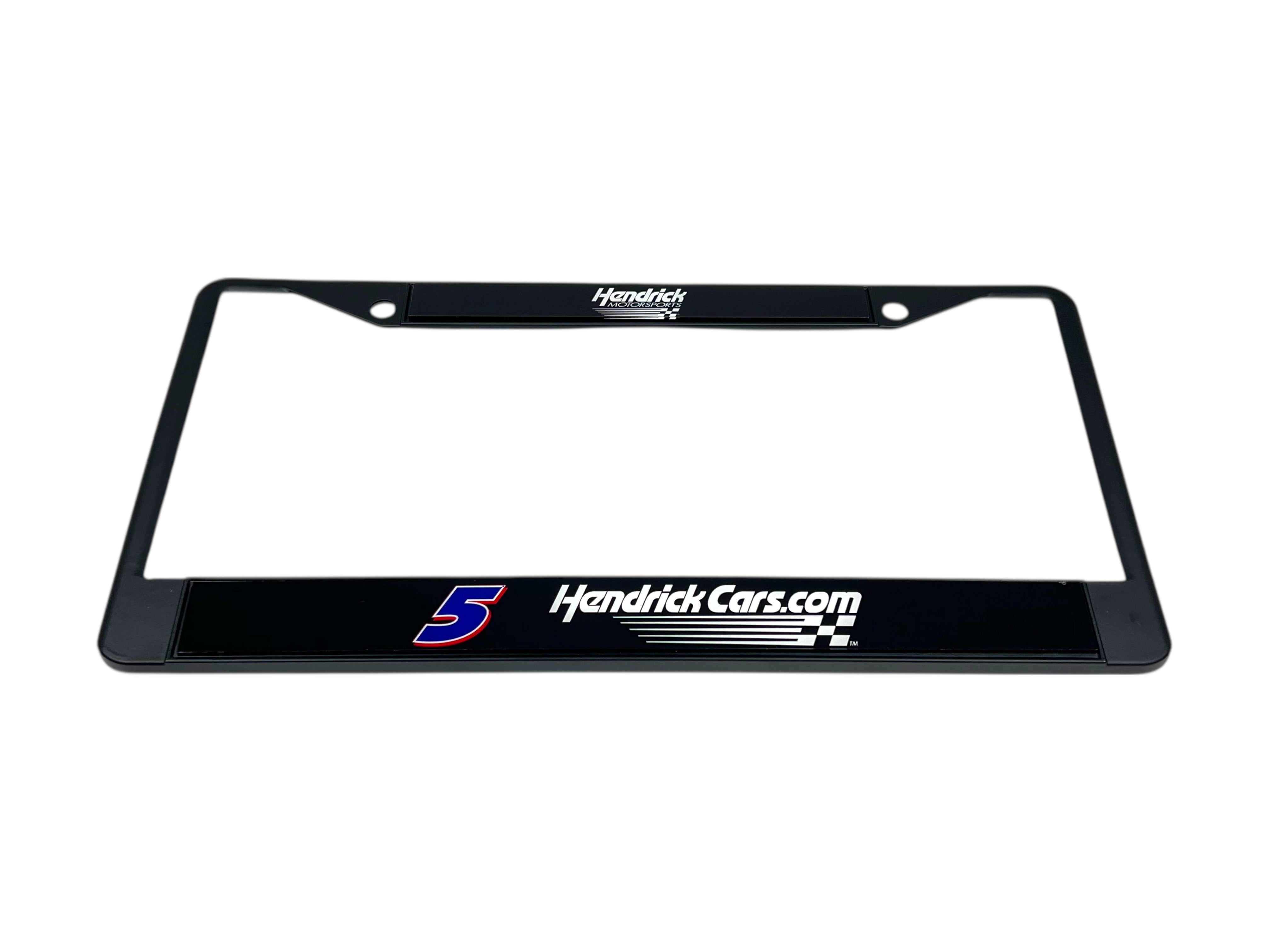Kyle Larson Hendrickcars.com # & Sponsor Black License Plate Frame