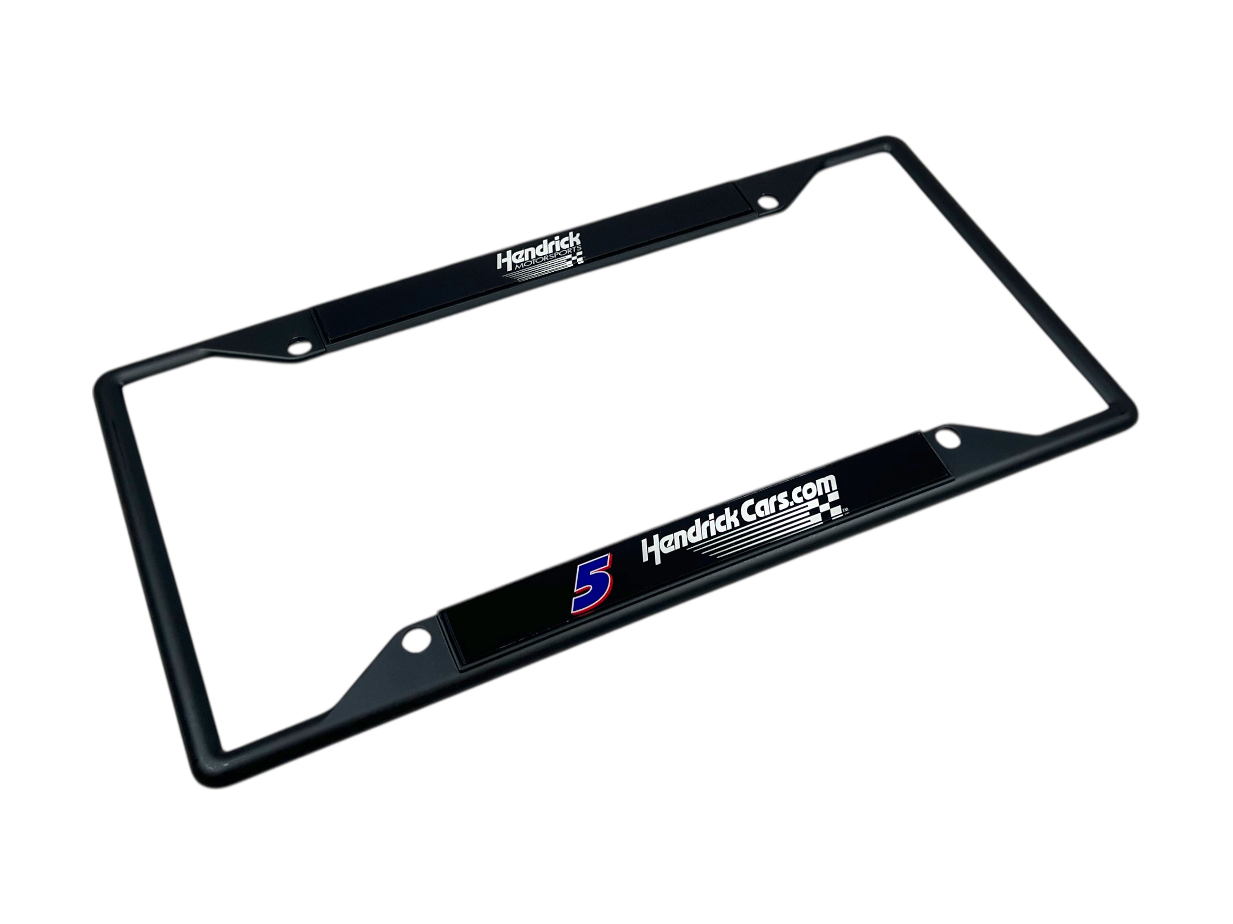 Kyle Larson Hendrickcars.com # & Sponsor Black License Plate Frame
