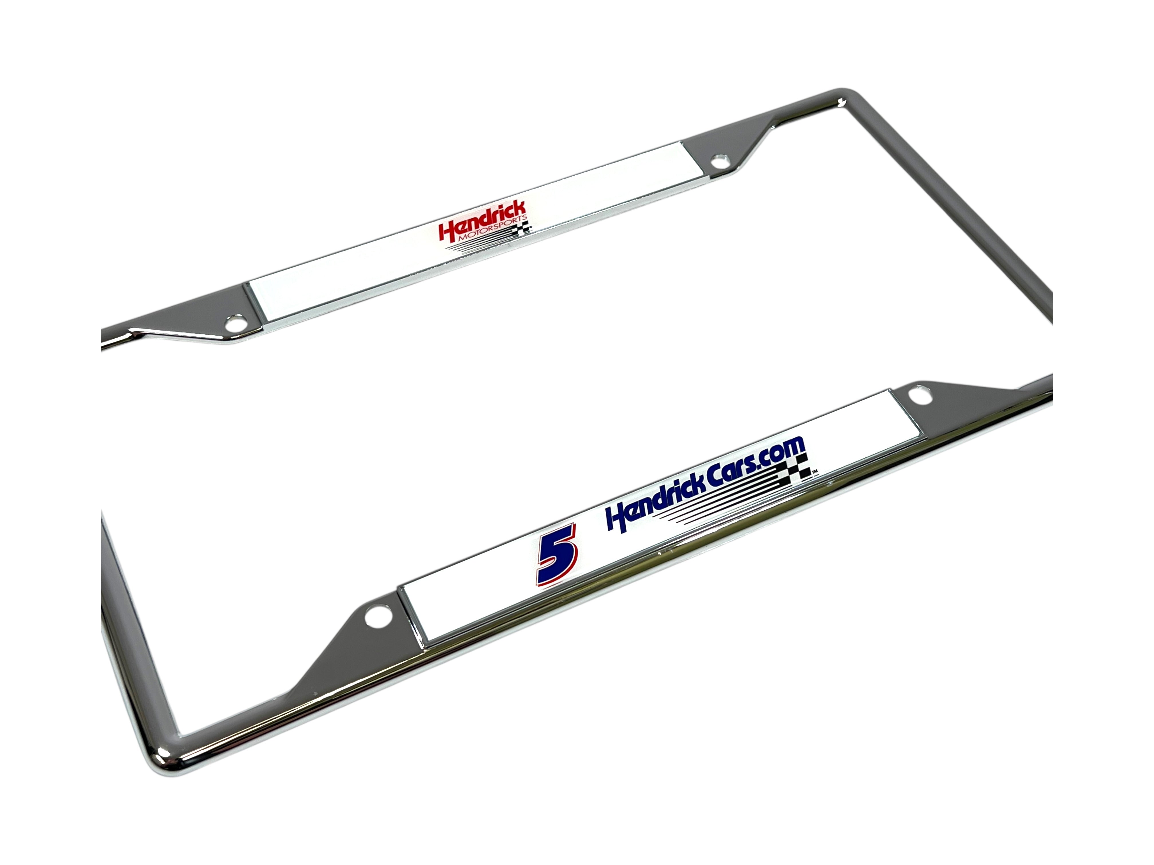 Kyle Larson Hendrickcars.com # & Sponsor Chrome License Plate Frame