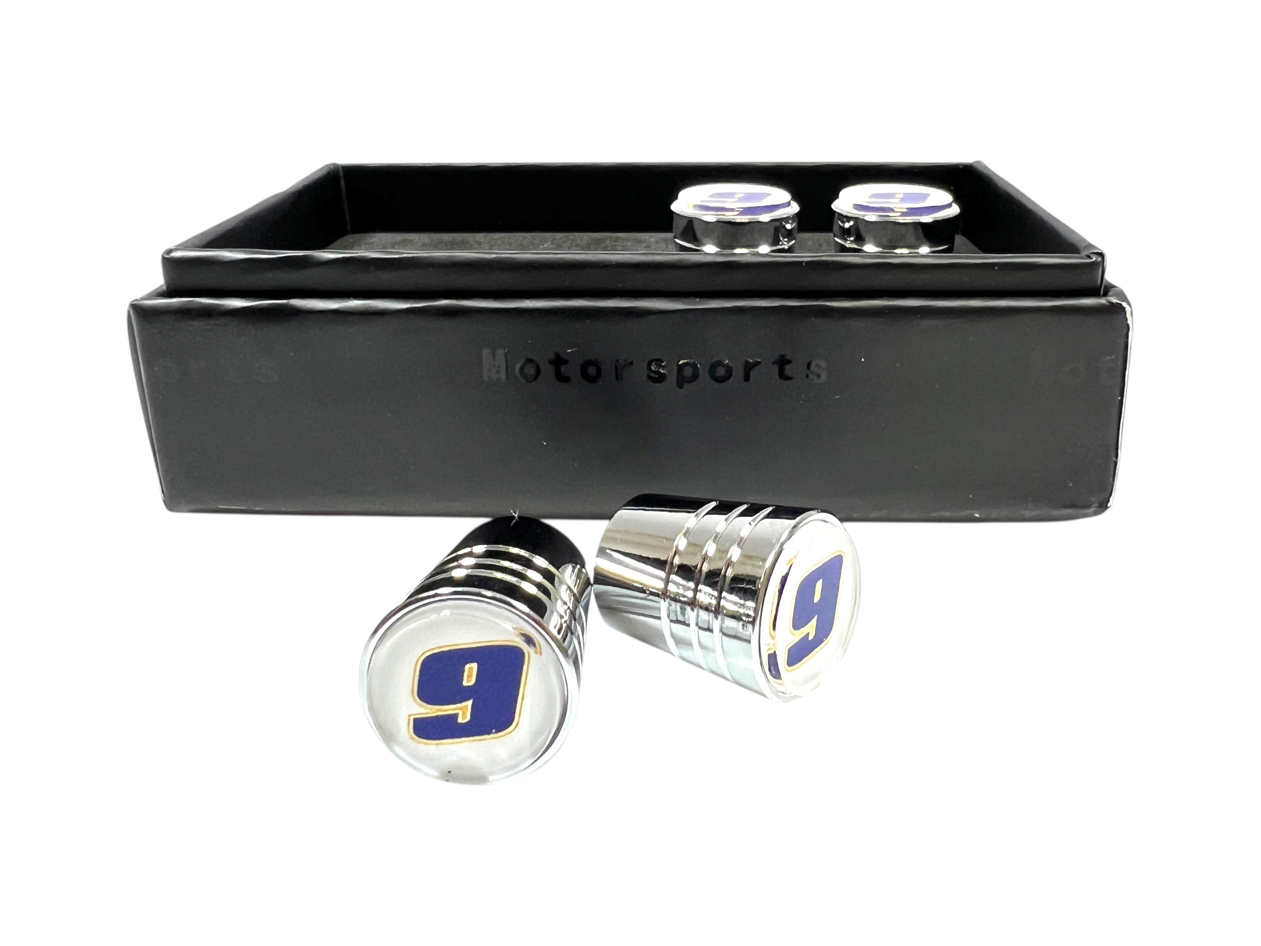 Chase Elliott NAPA # Only Chrome Tapered Valve Stem Caps