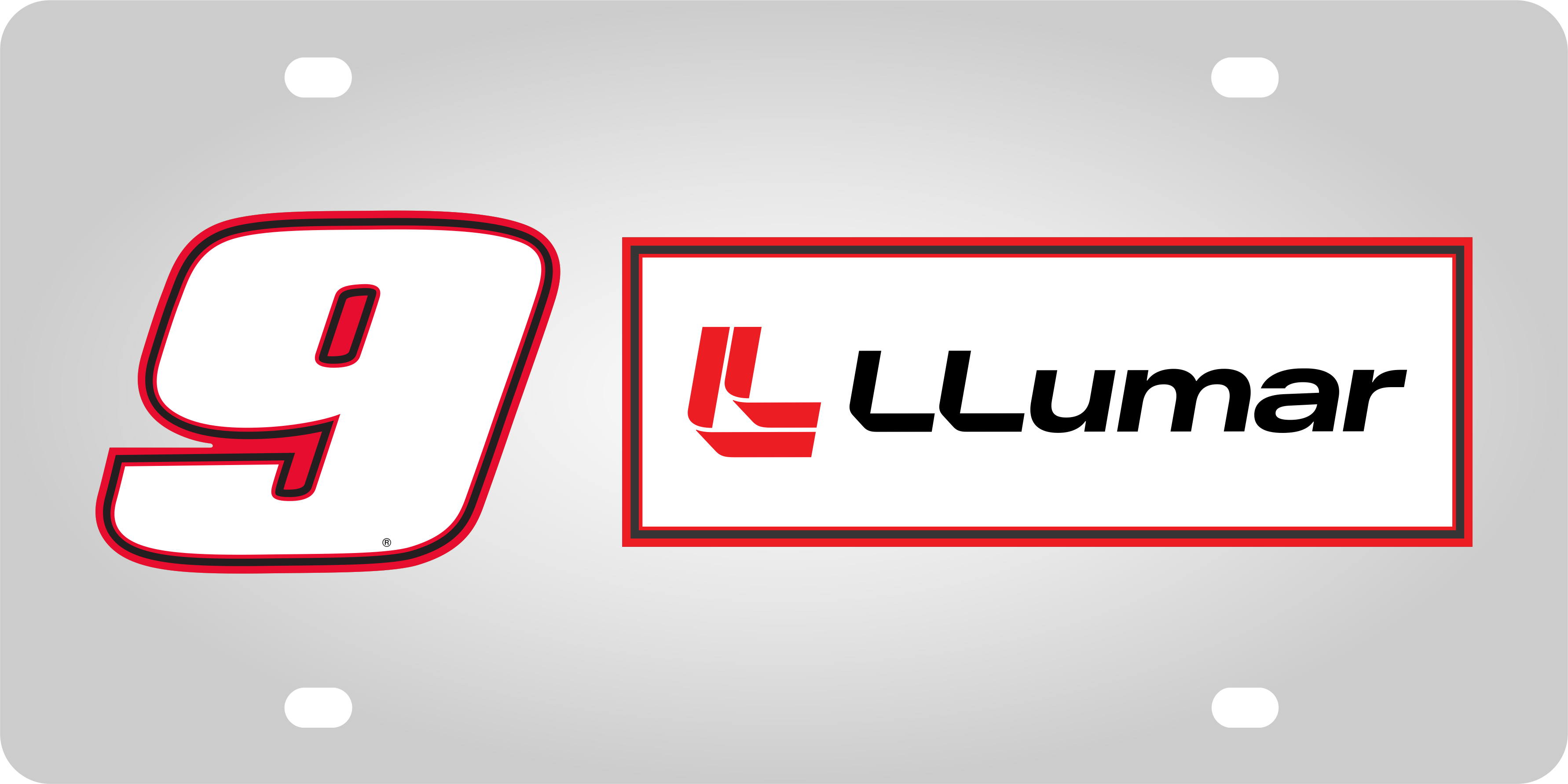 Chase Elliott LLumar # & Sponsor Stainless Steel License Plate