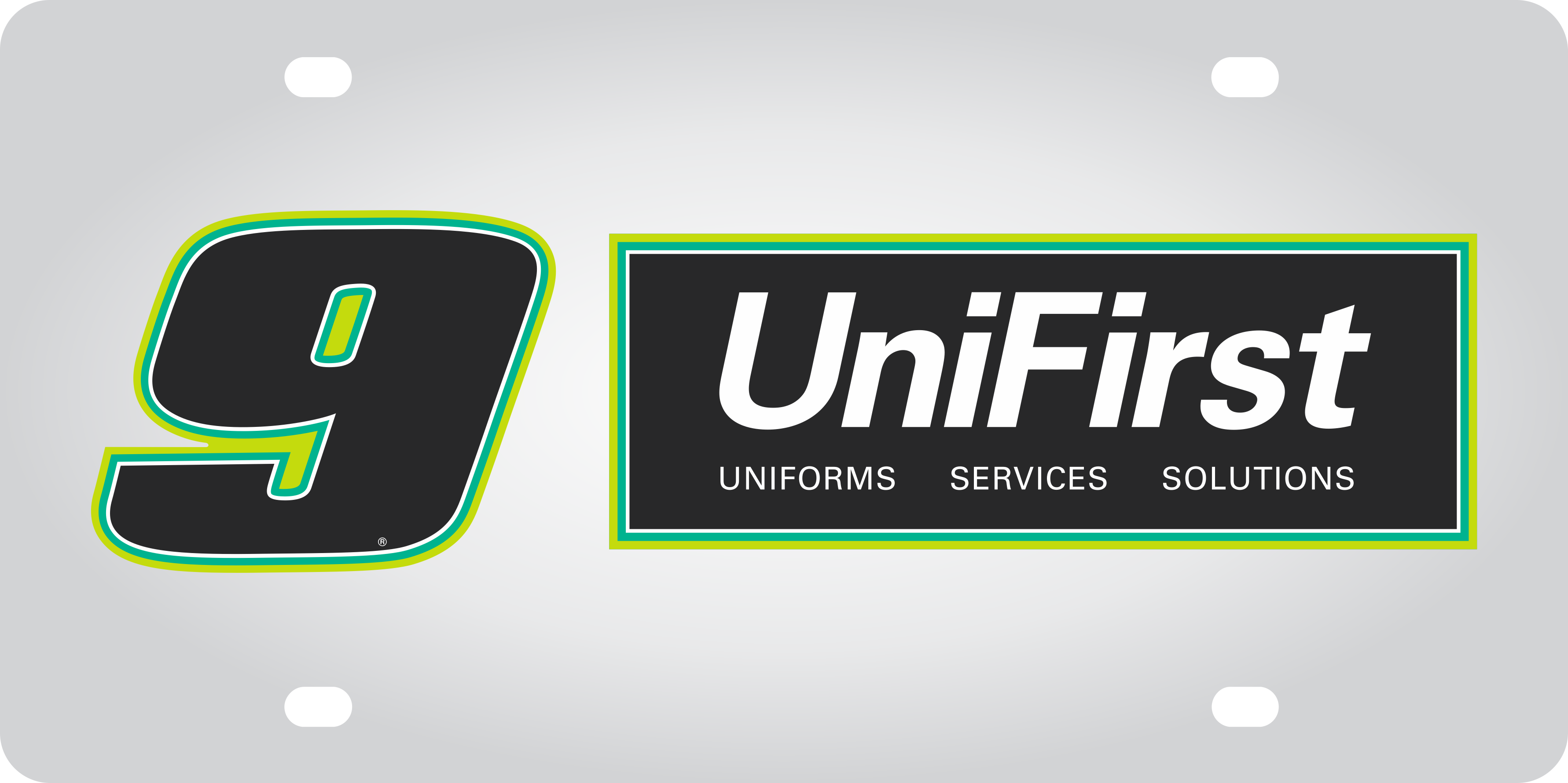 Chase Elliott UniFirst # & Sponsor Stainless Steel License Plate