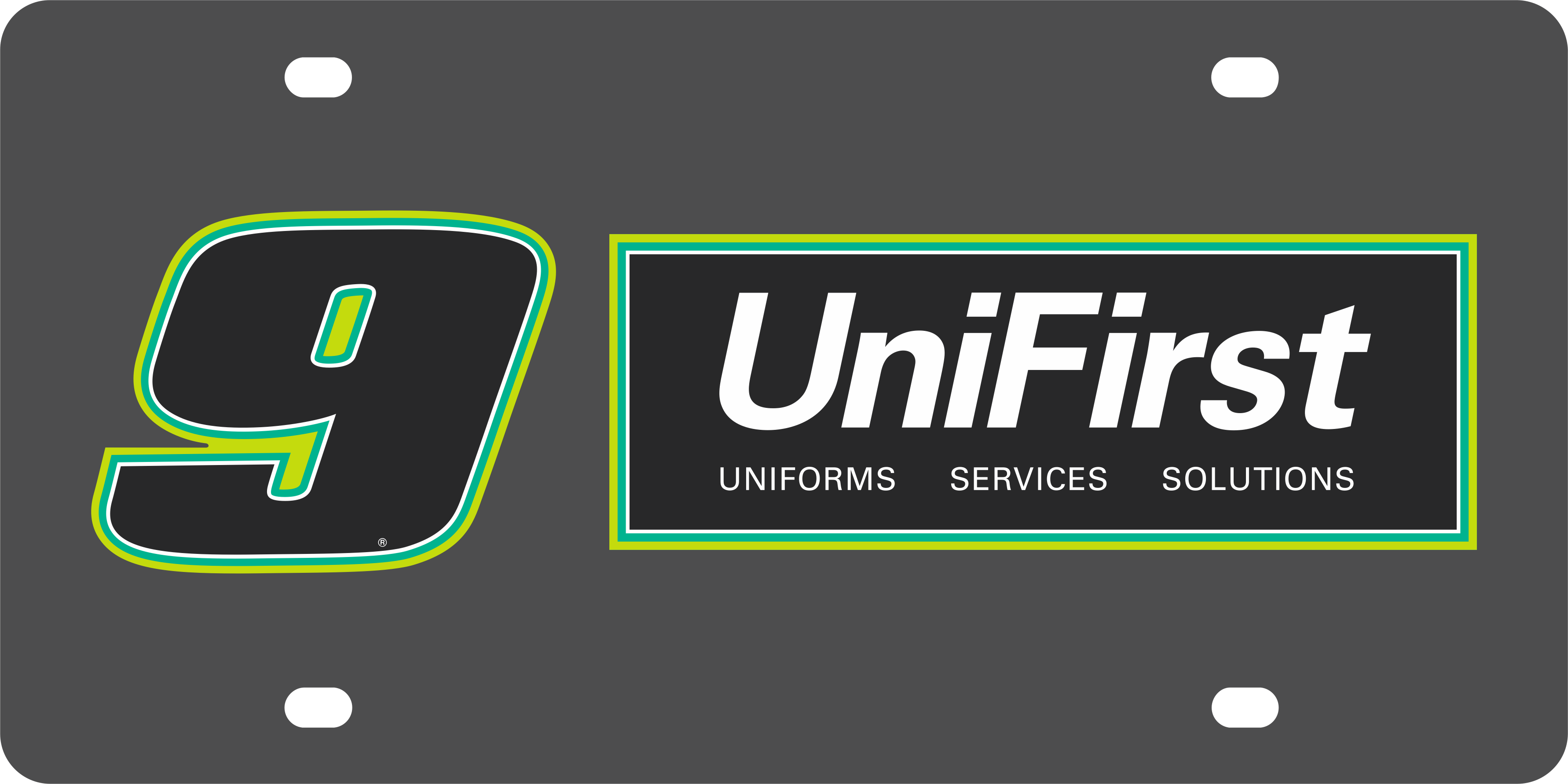 Chase Elliott UniFirst # & Sponsor Carbon Steel License Plate