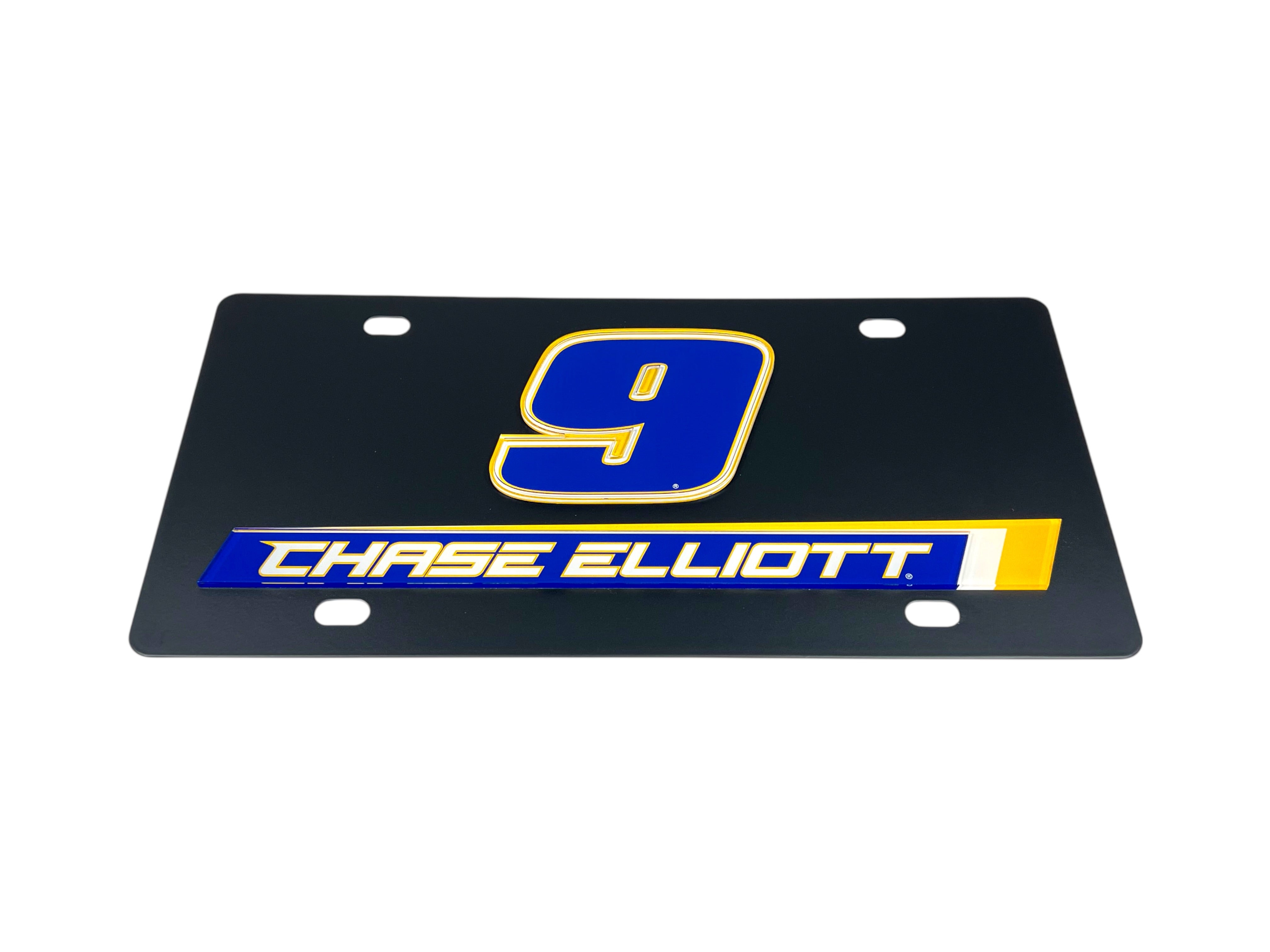 Chase Elliott NAPA # & Name Rail Carbon Steel License Plate
