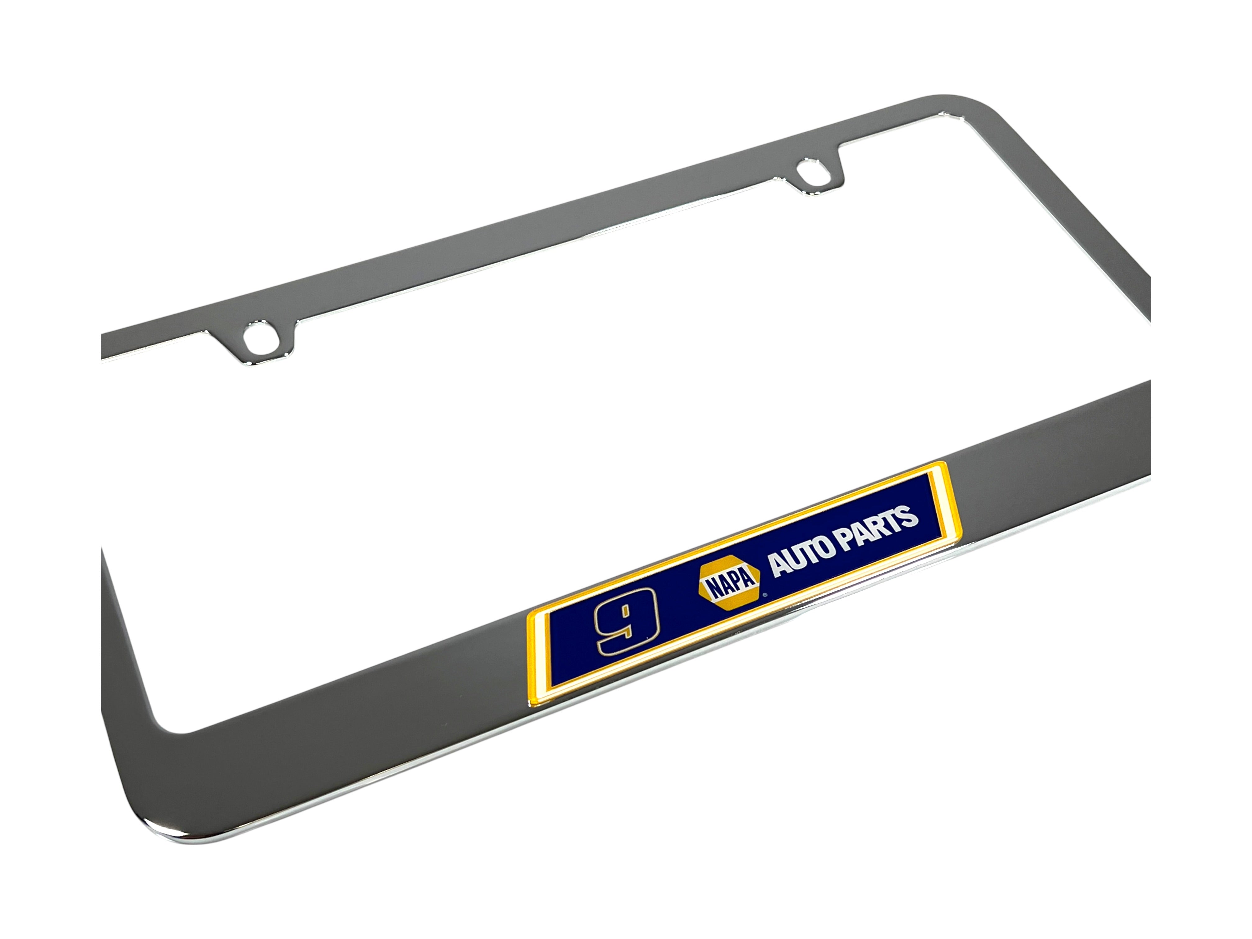 Chase Elliott NAPA # & Sponsor Chrome License Plate Frame