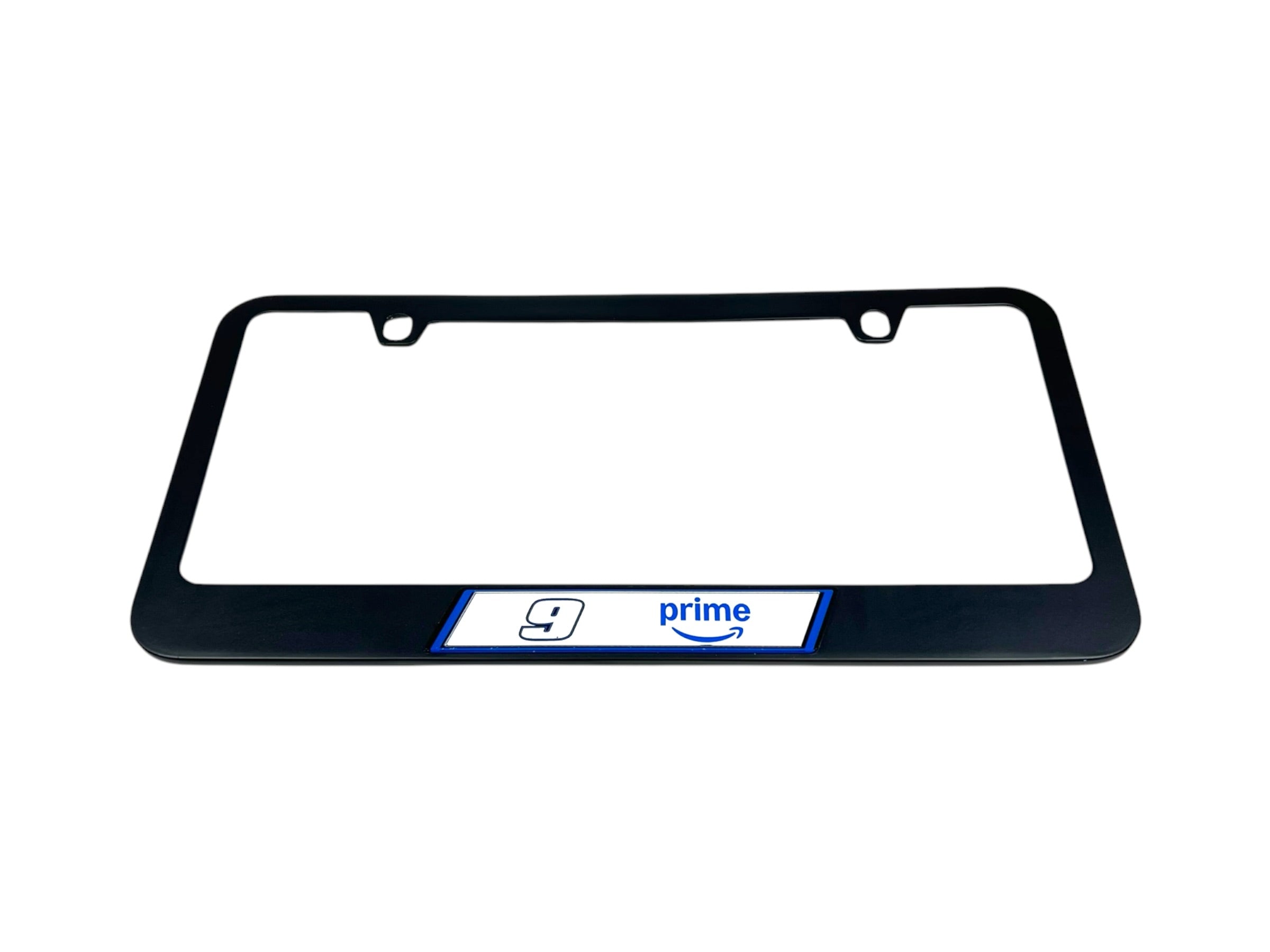 Chase Elliott Amazon Prime # & Sponsor Black License Plate Frame