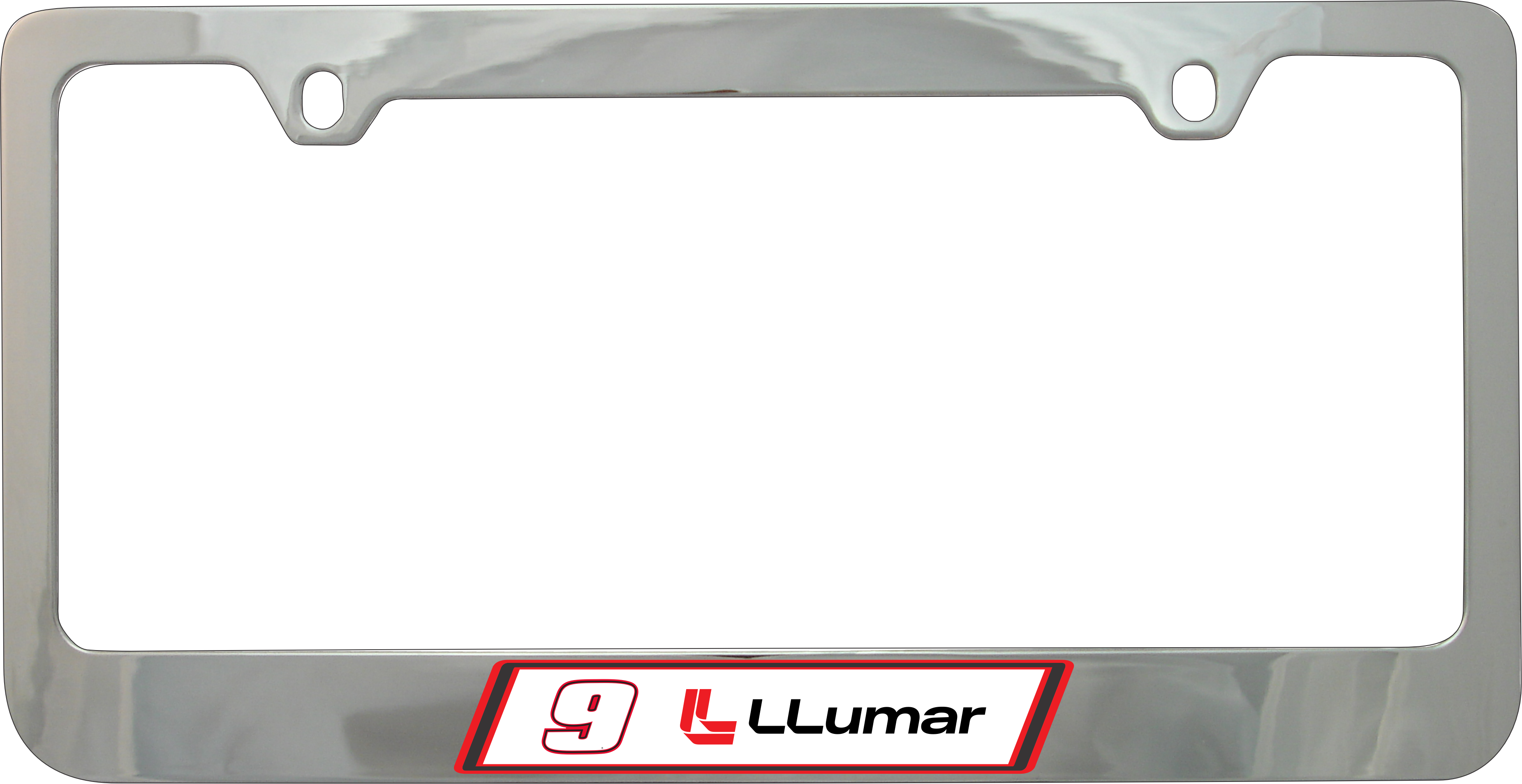 Chase Elliott LLumar # & Sponsor Chrome License Plate Frame