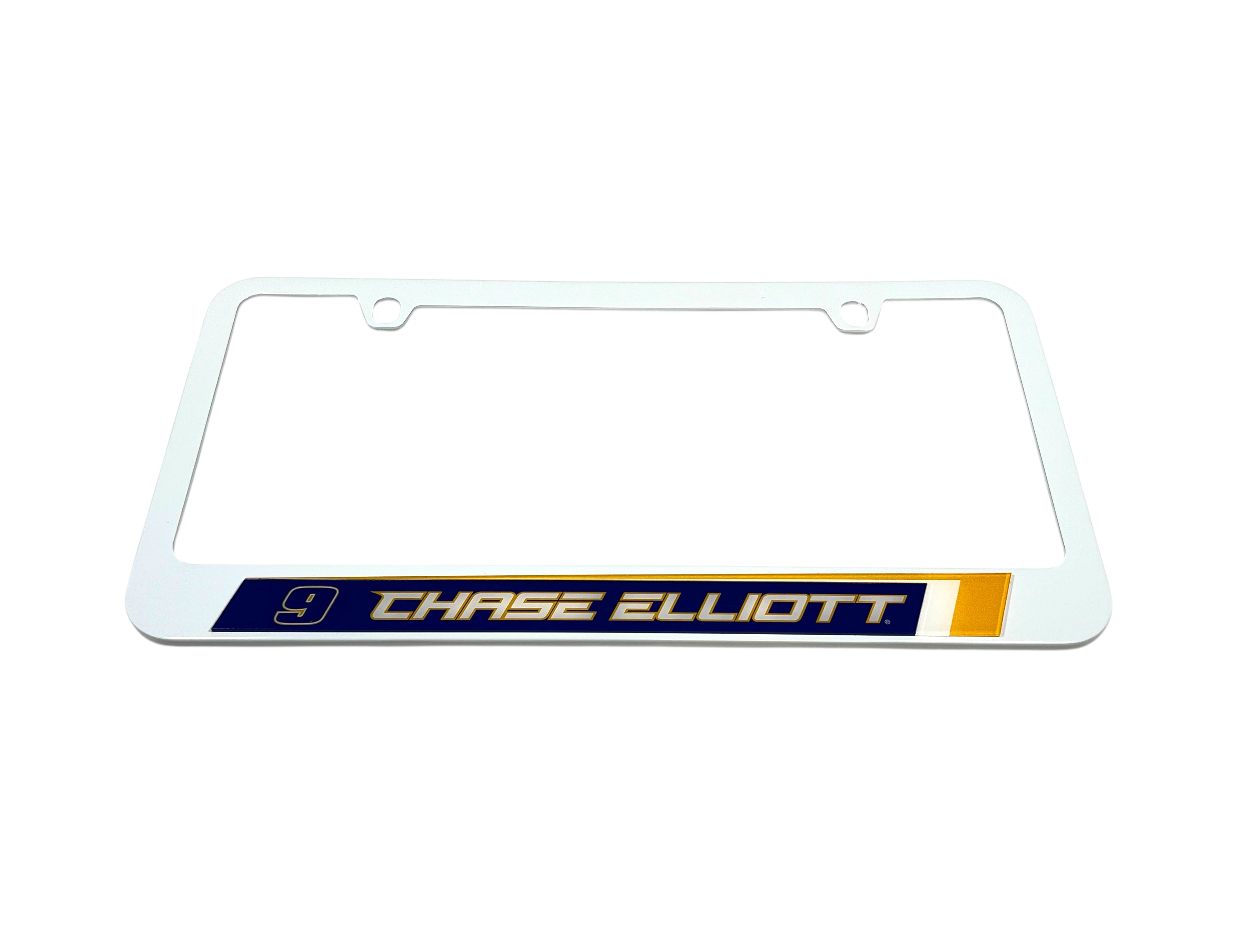 Chase Elliott NAPA # & Name Rail White License Plate Frame