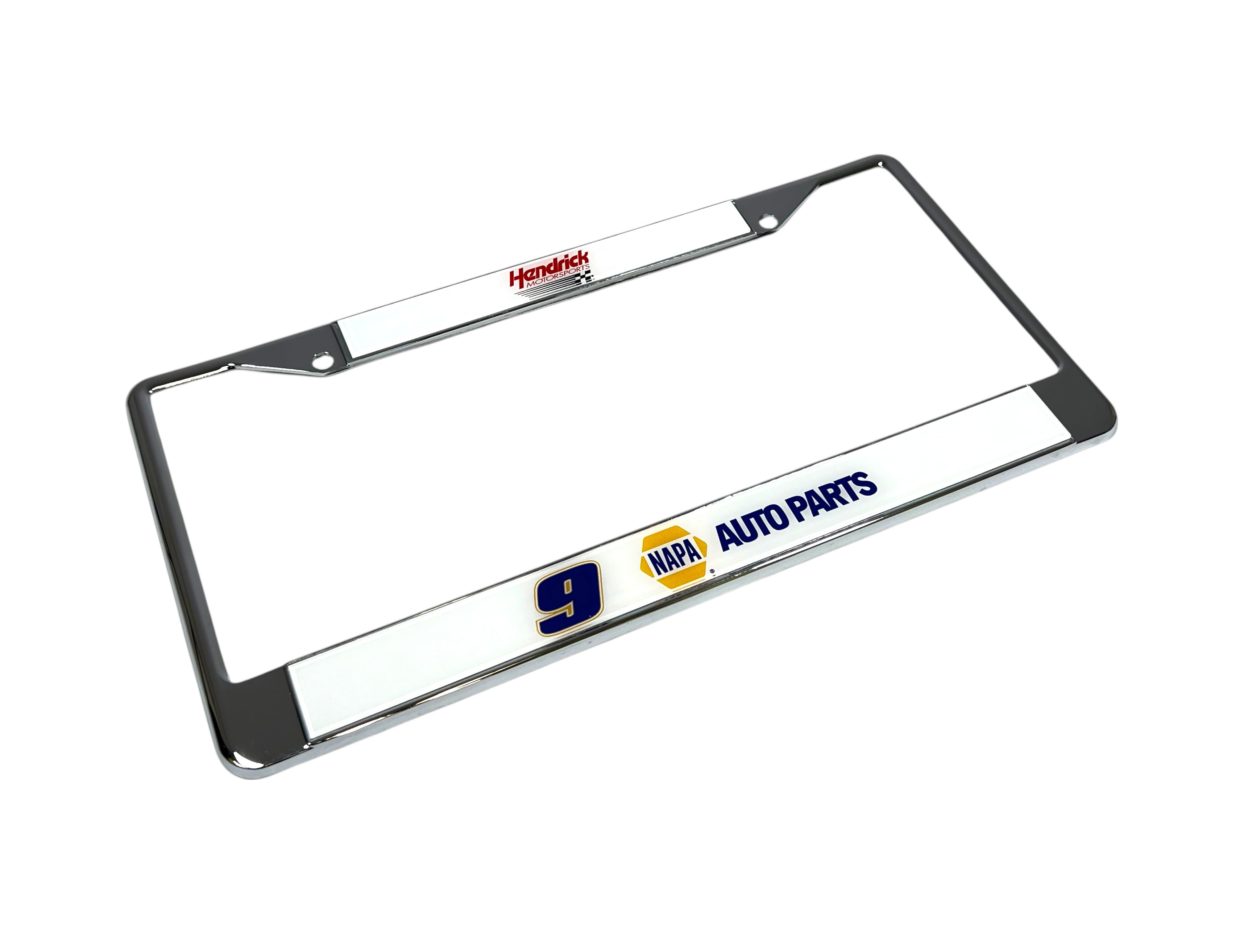 Chase Elliott NAPA # & Sponsor Chrome License Plate Frame