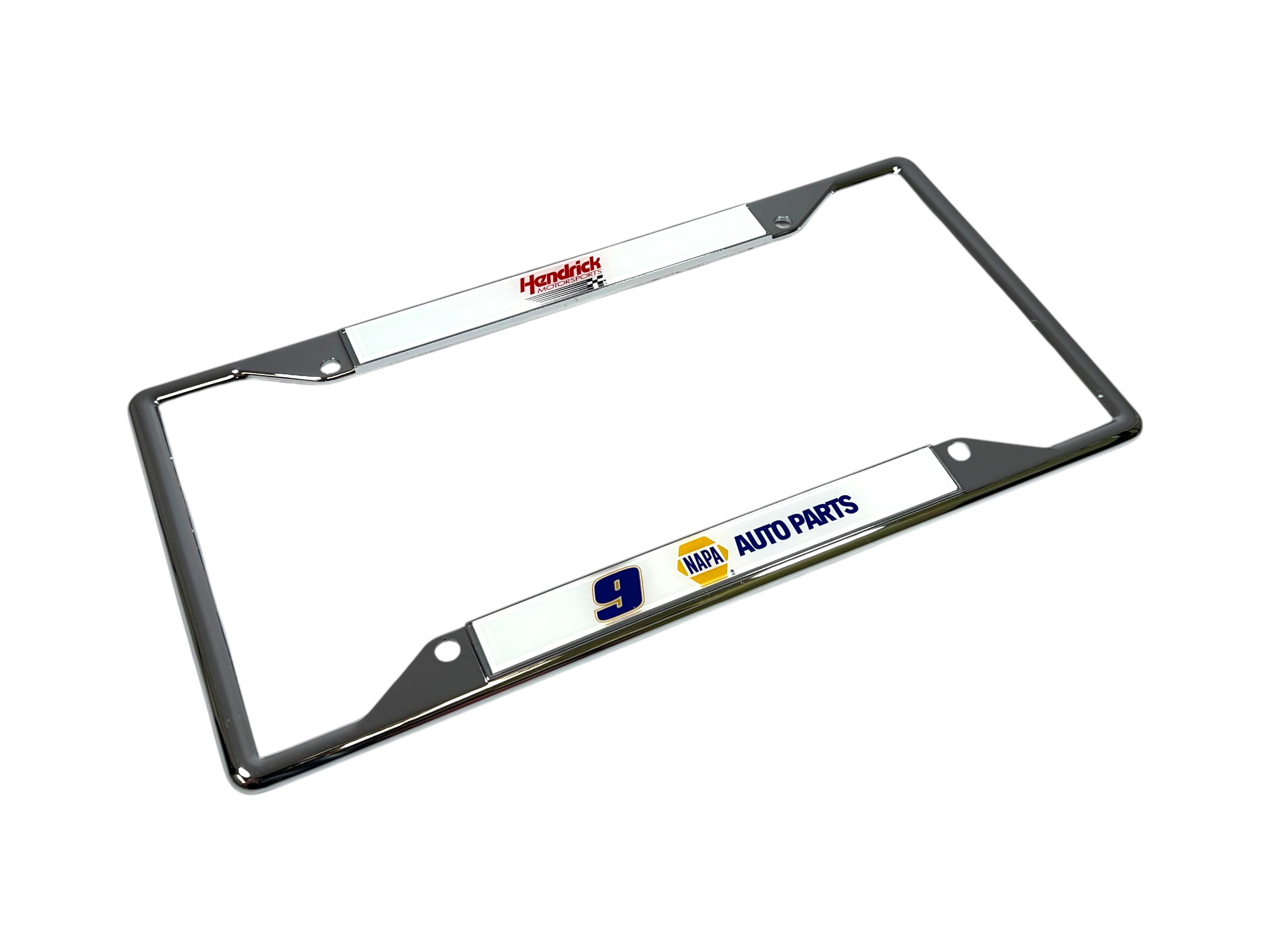 Chase Elliott NAPA # & Sponsor Chrome License Plate Frame