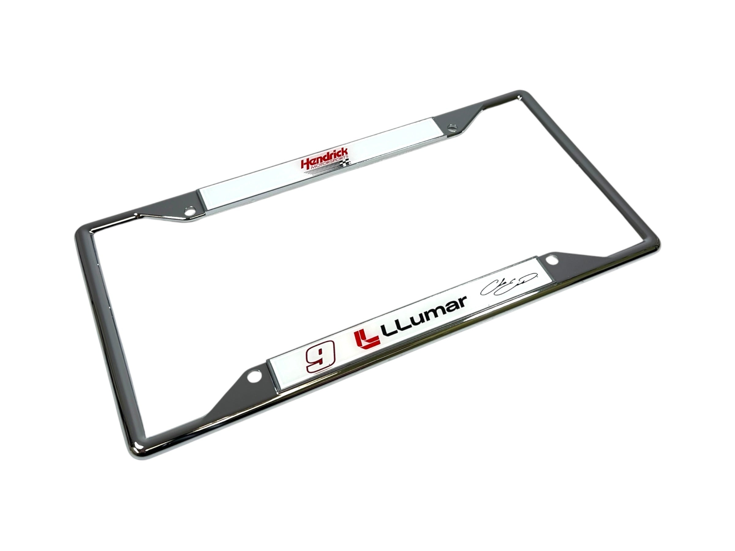 Chase Elliott LLumar # & Sponsor Chrome License Plate Frame