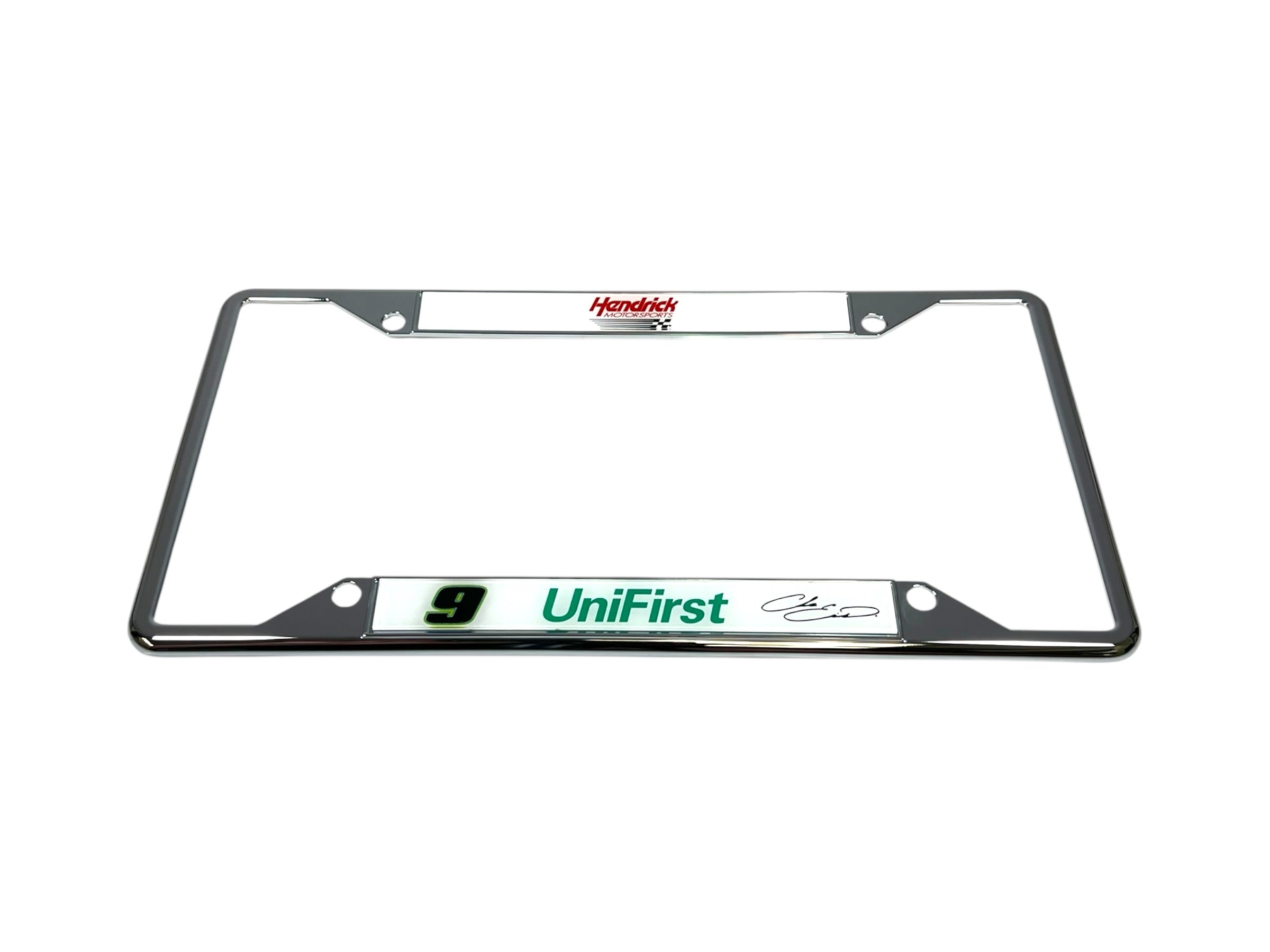 Chase Elliott UniFirst # & Sponsor Chrome License Plate Frame