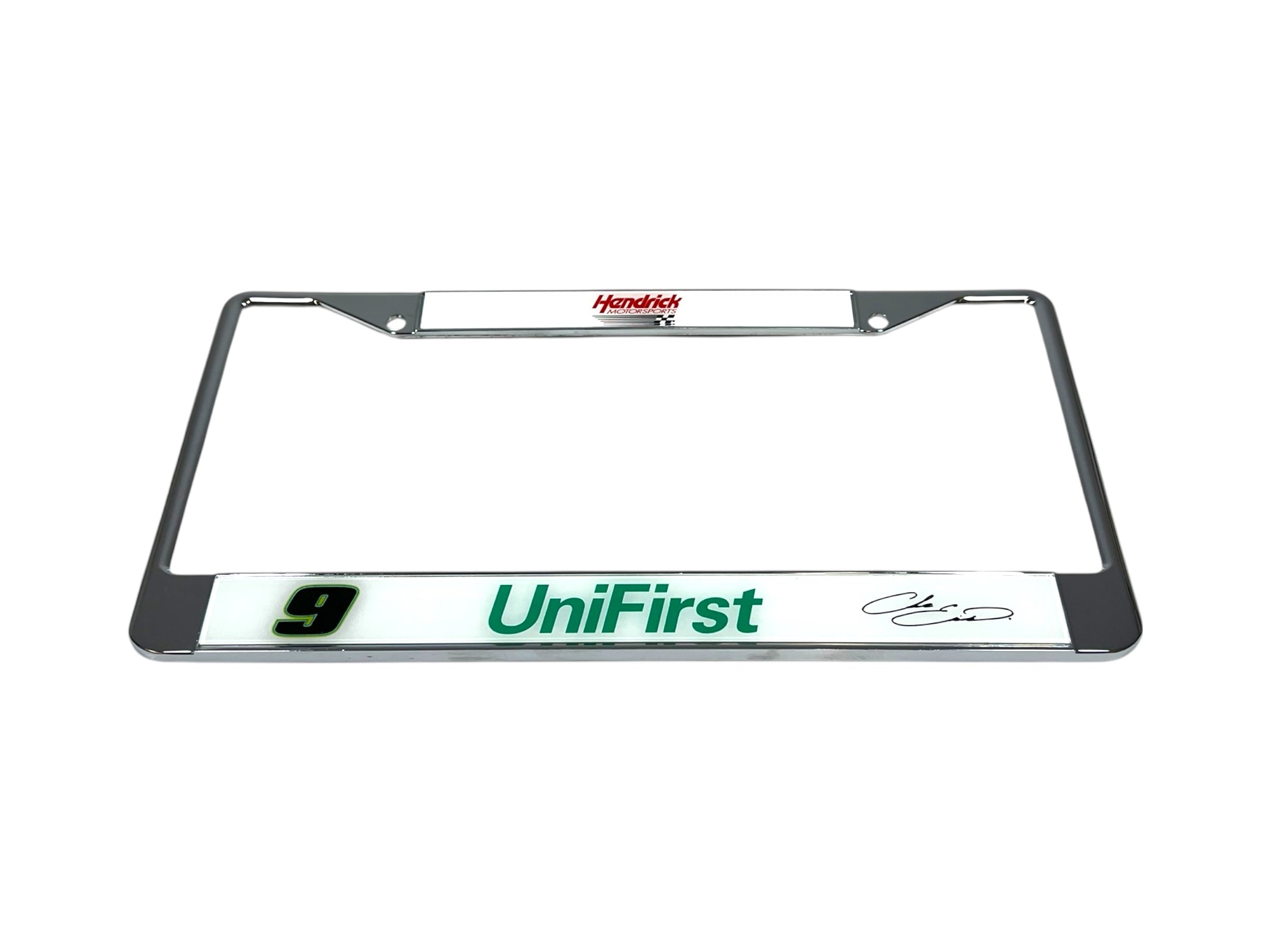 Chase Elliott UniFirst # & Sponsor Chrome License Plate Frame