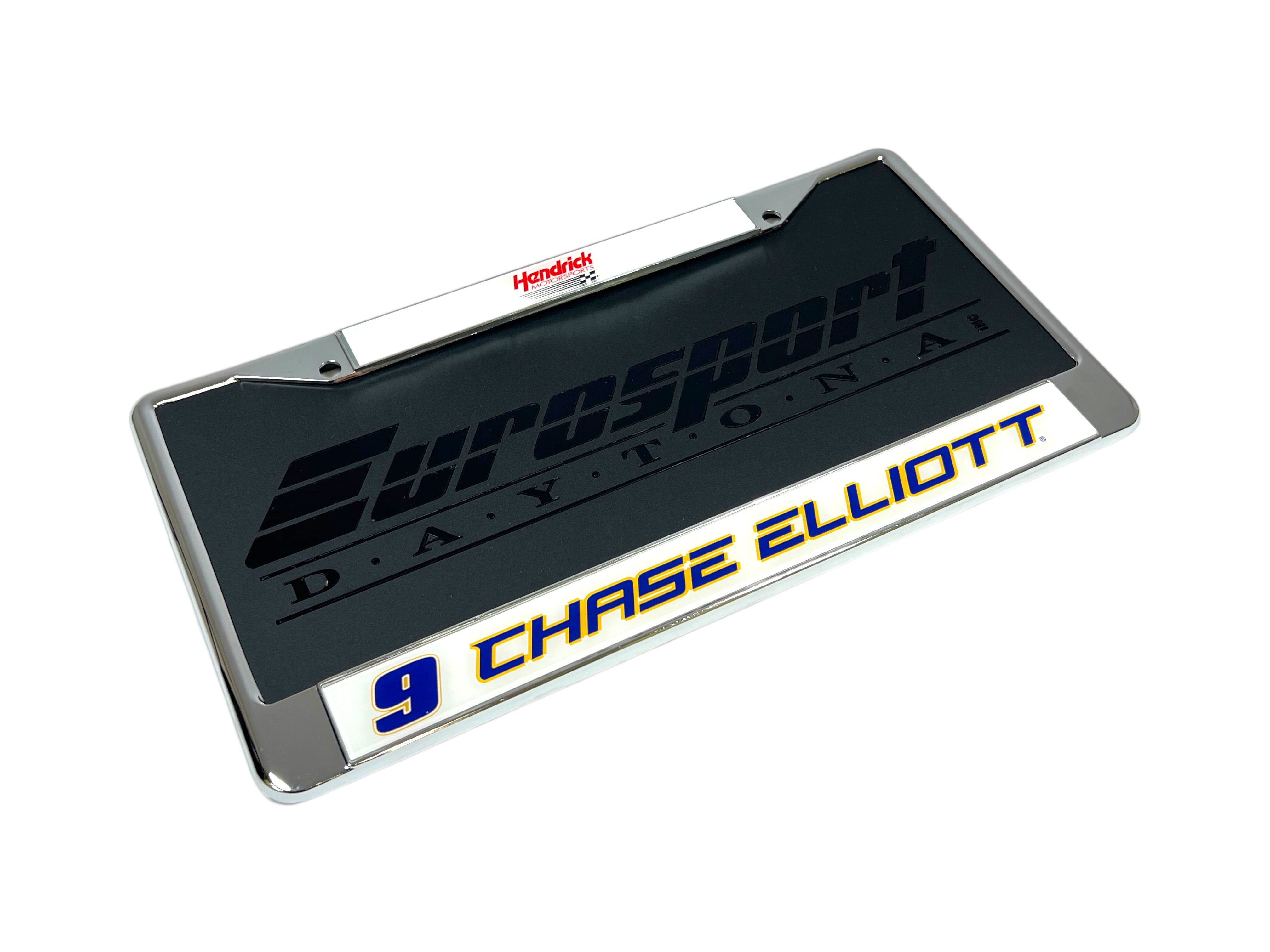 Chase Elliott NAPA # & Name Rail Chrome License Plate Frame