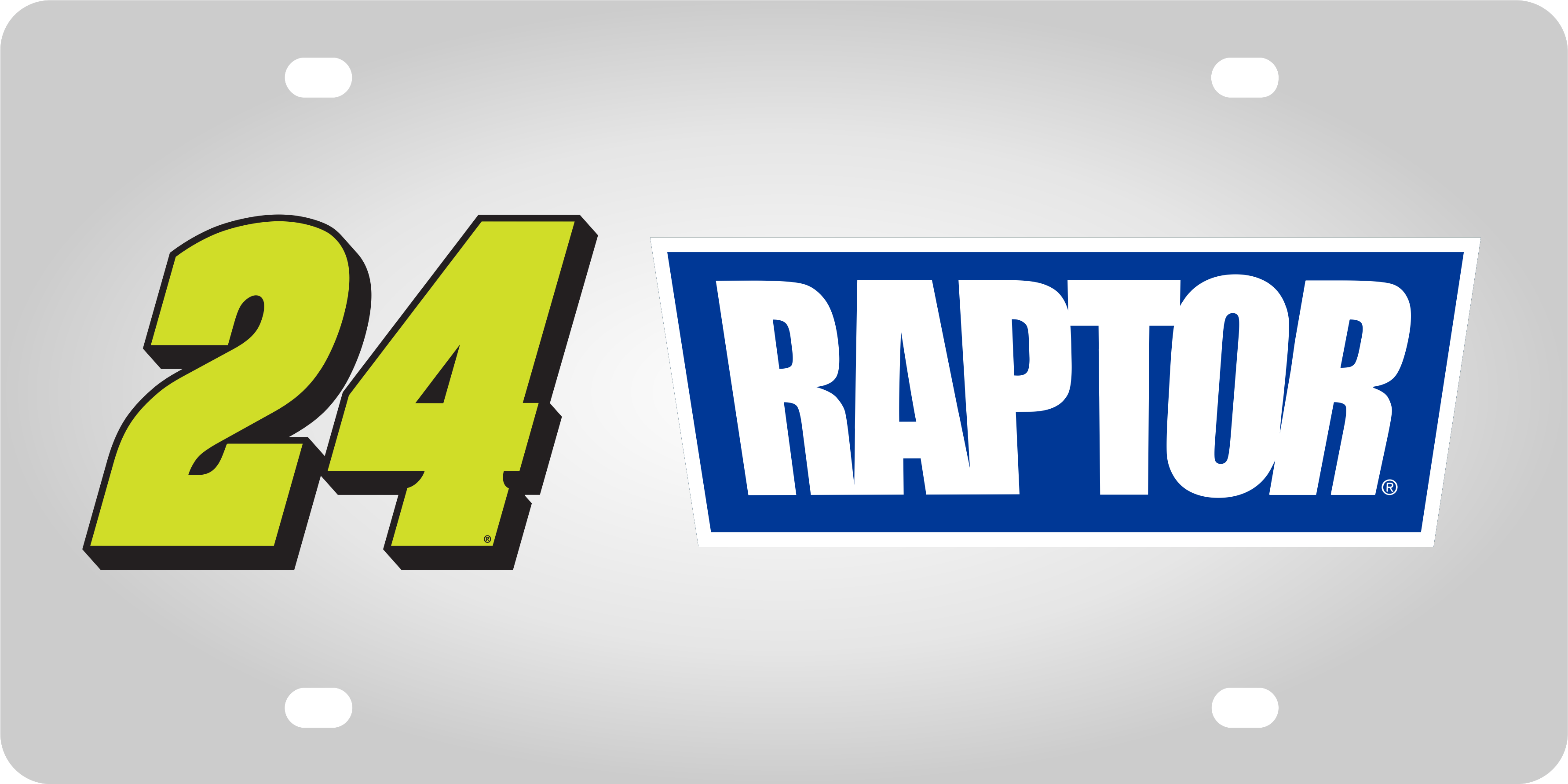 William Byron Raptor # & Sponsor Stainless Steel License Plate