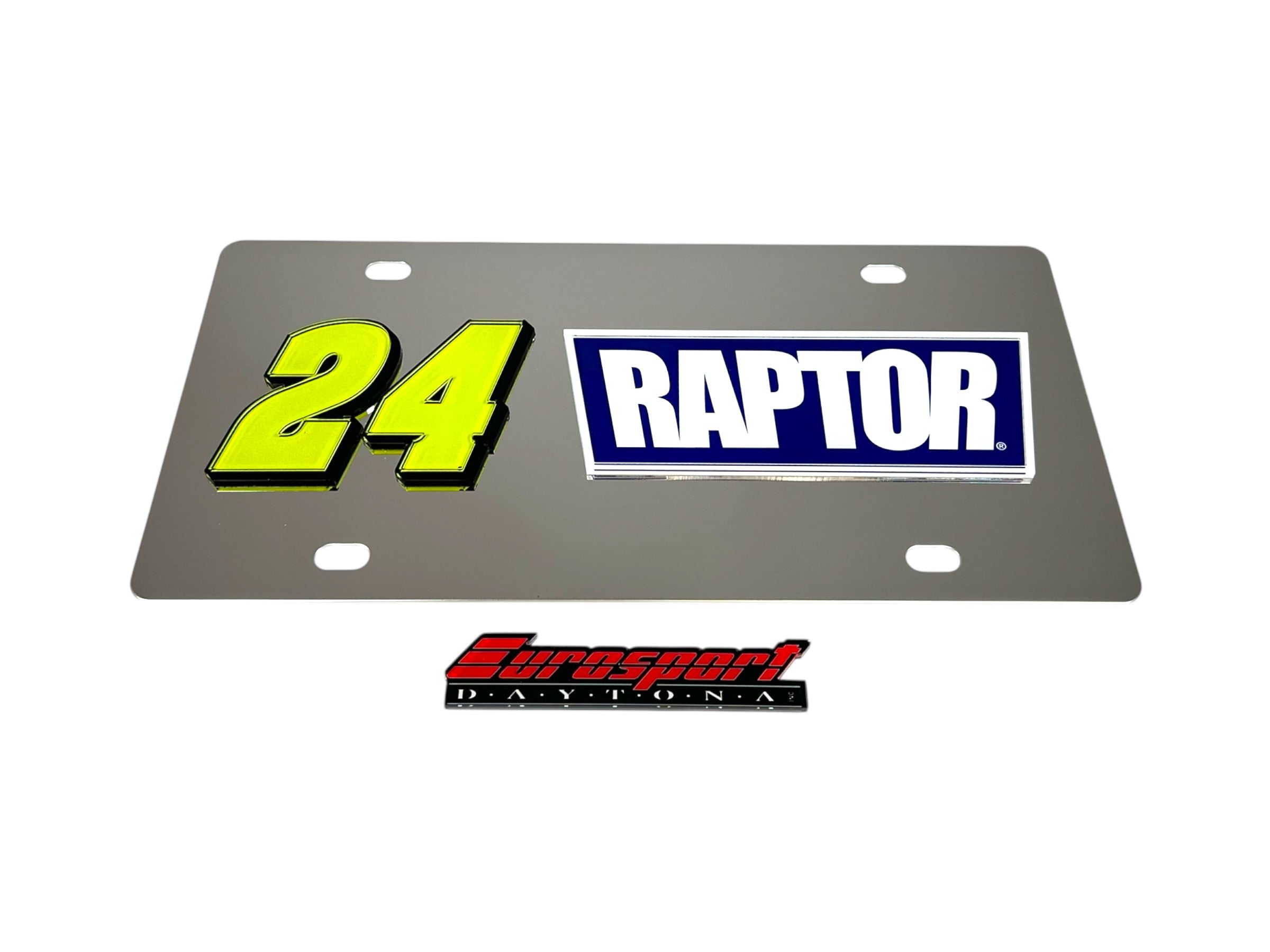 William Byron Raptor # & Sponsor Stainless Steel License Plate
