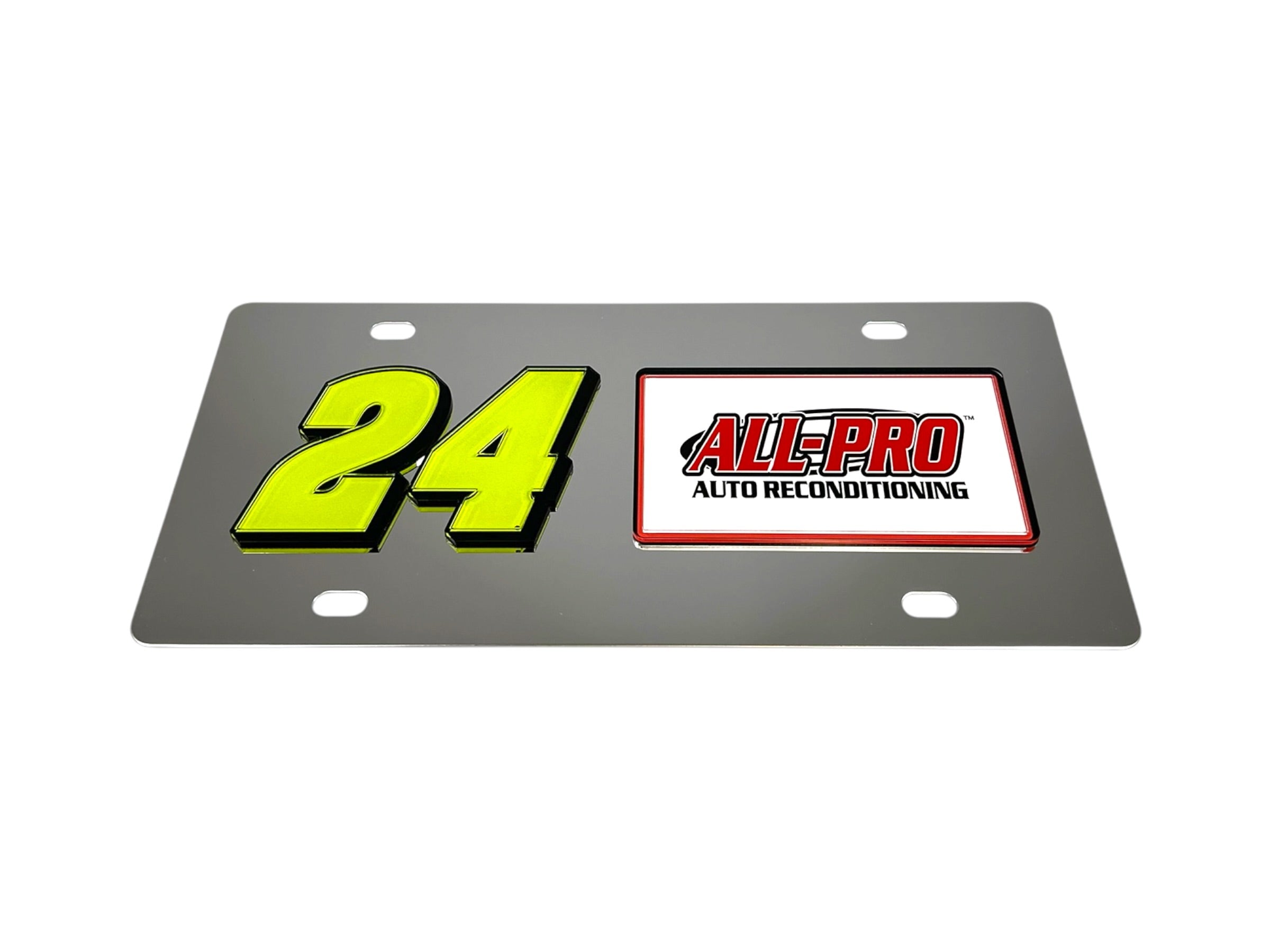 William Byron ALL-PRO # & Sponsor Stainless Steel License Plate