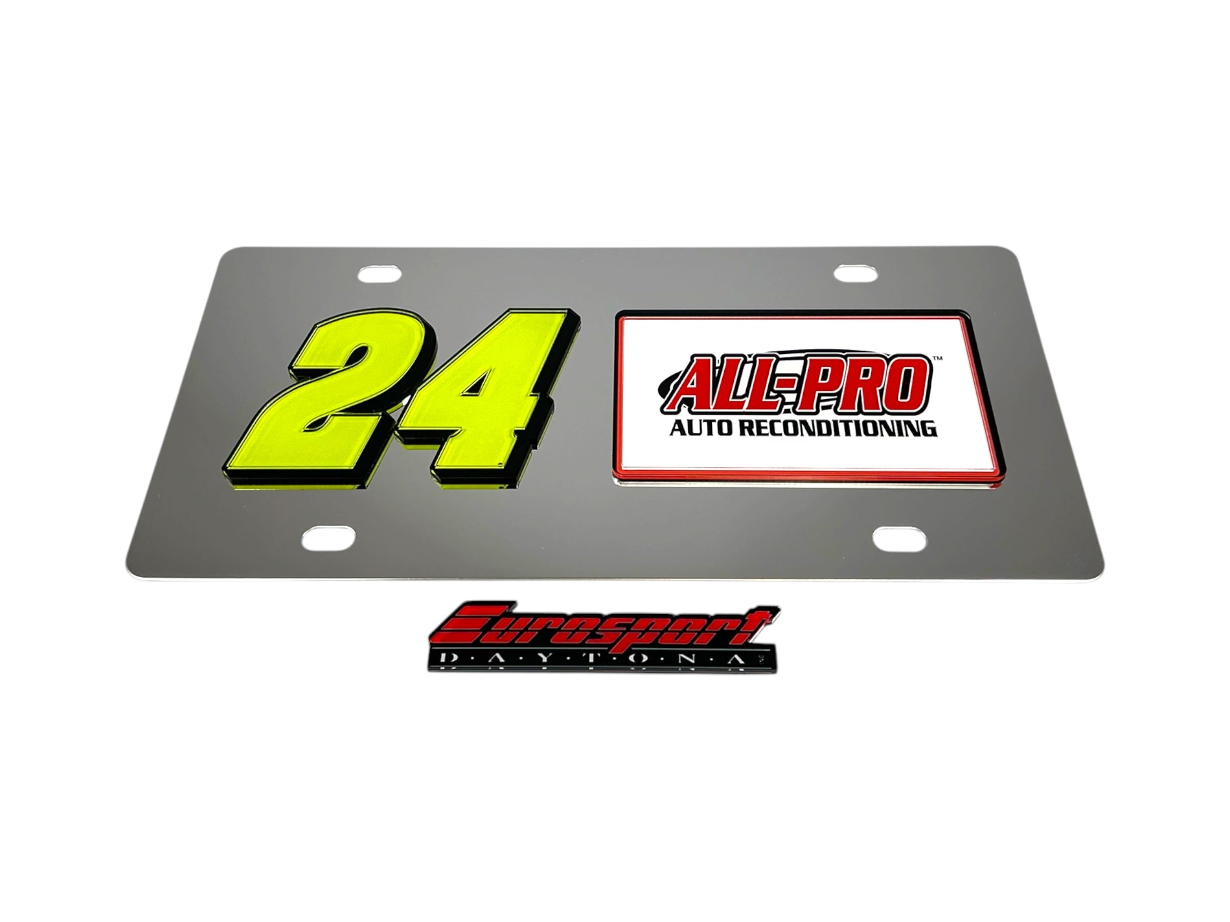 William Byron ALL-PRO # & Sponsor Stainless Steel License Plate