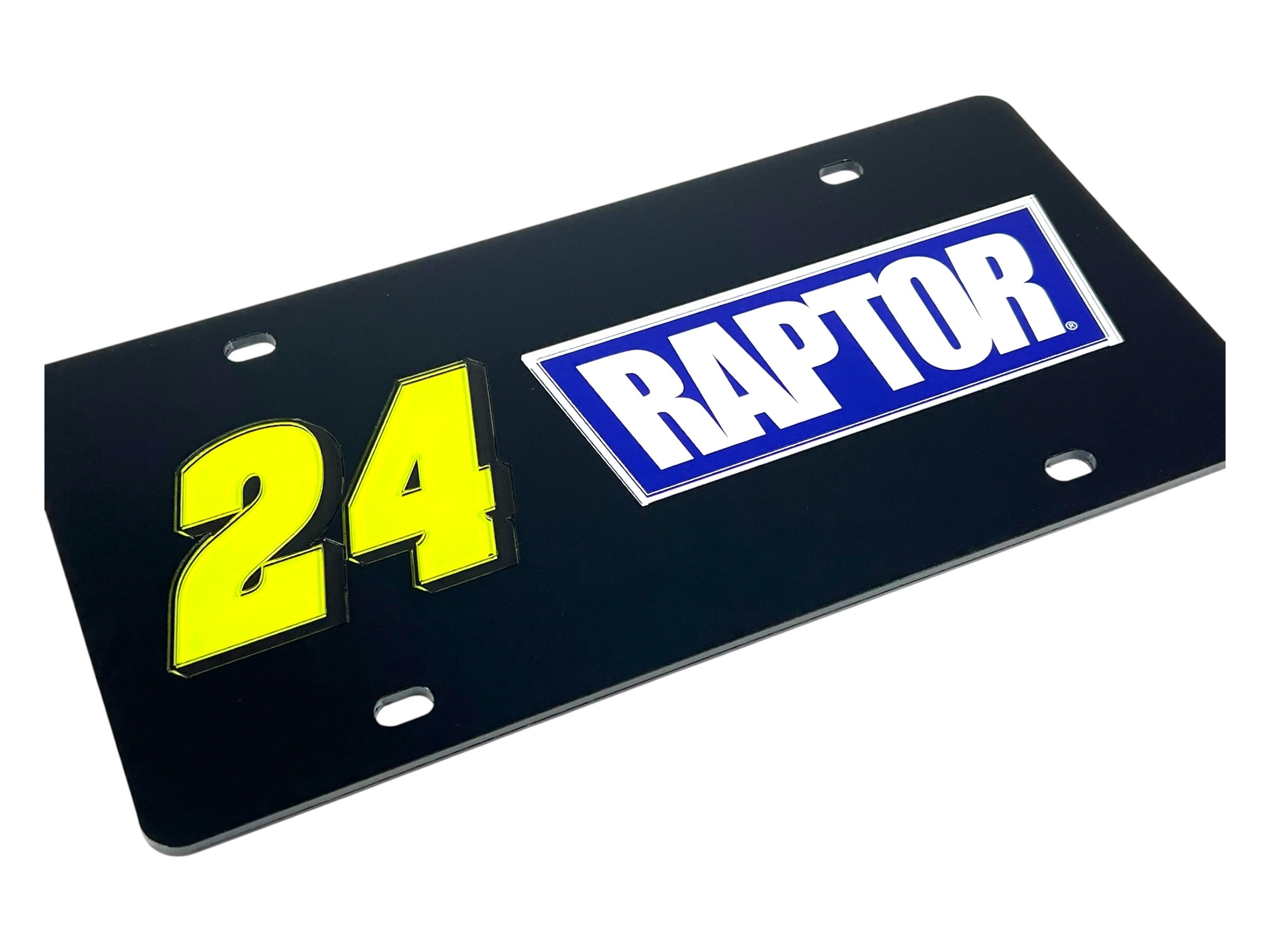 William Byron Raptor # & Sponsor Acrylic License Plate