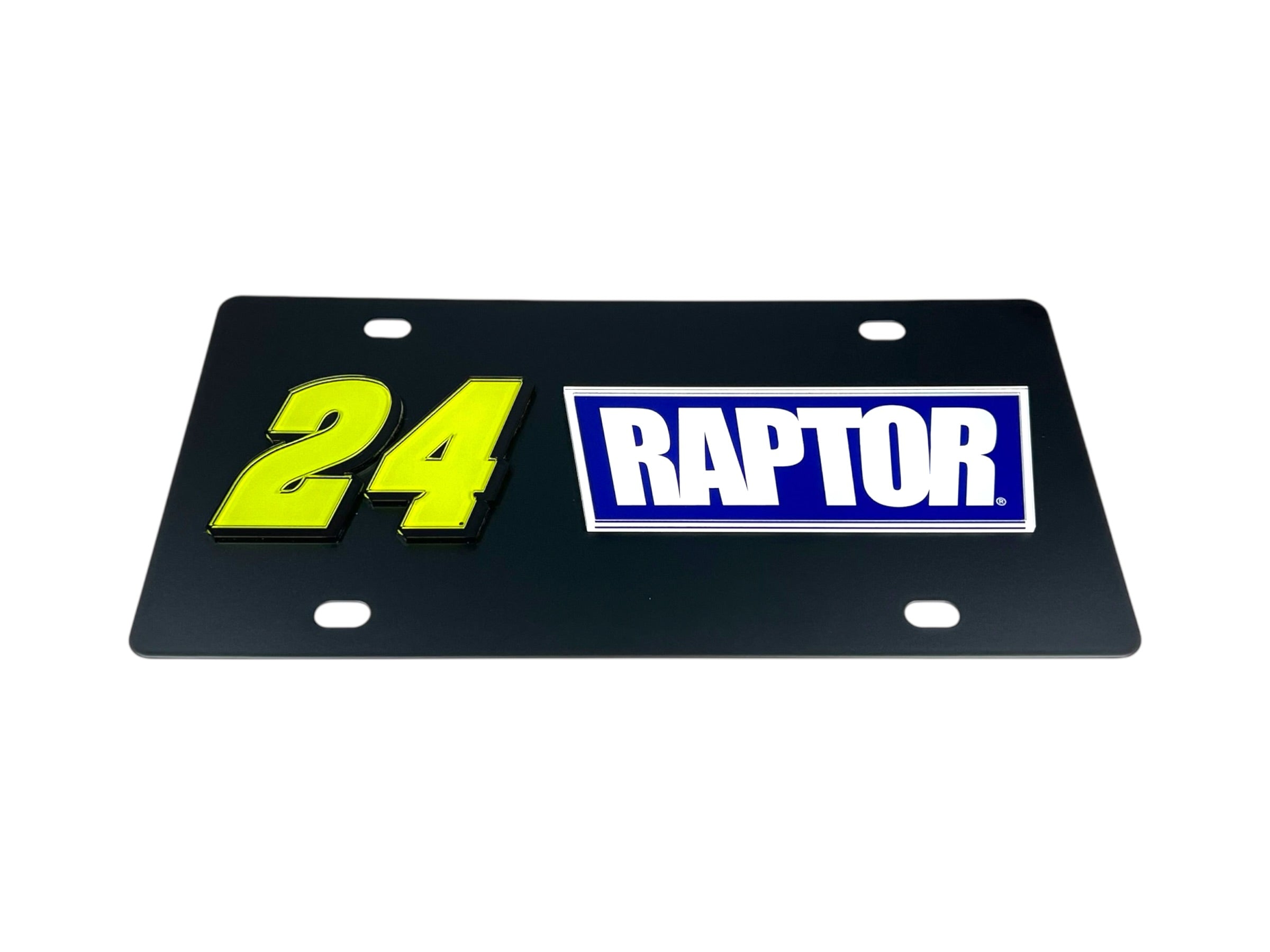 William Byron Raptor # & Sponsor Carbon Steel License Plate