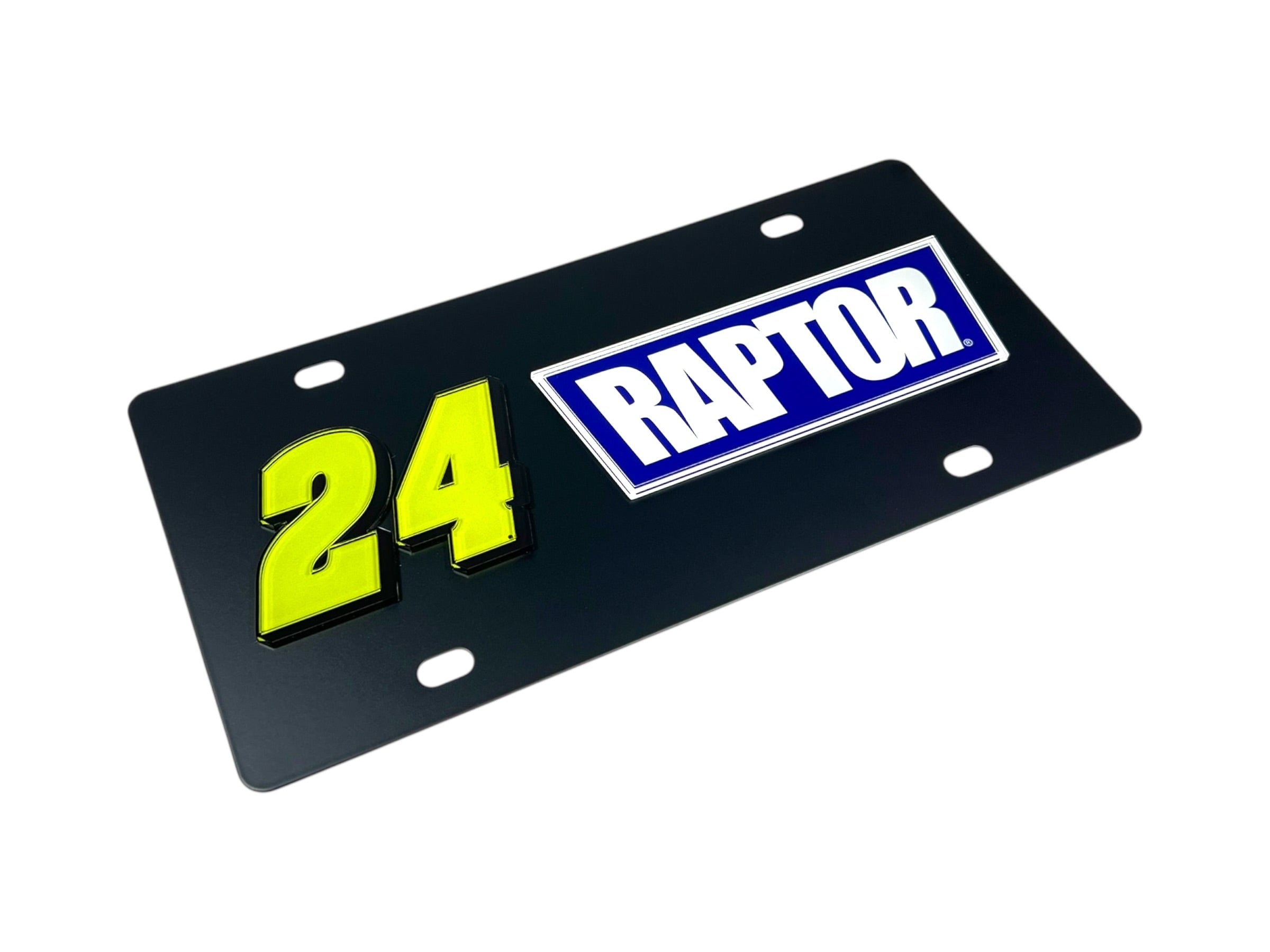 William Byron Raptor # & Sponsor Carbon Steel License Plate