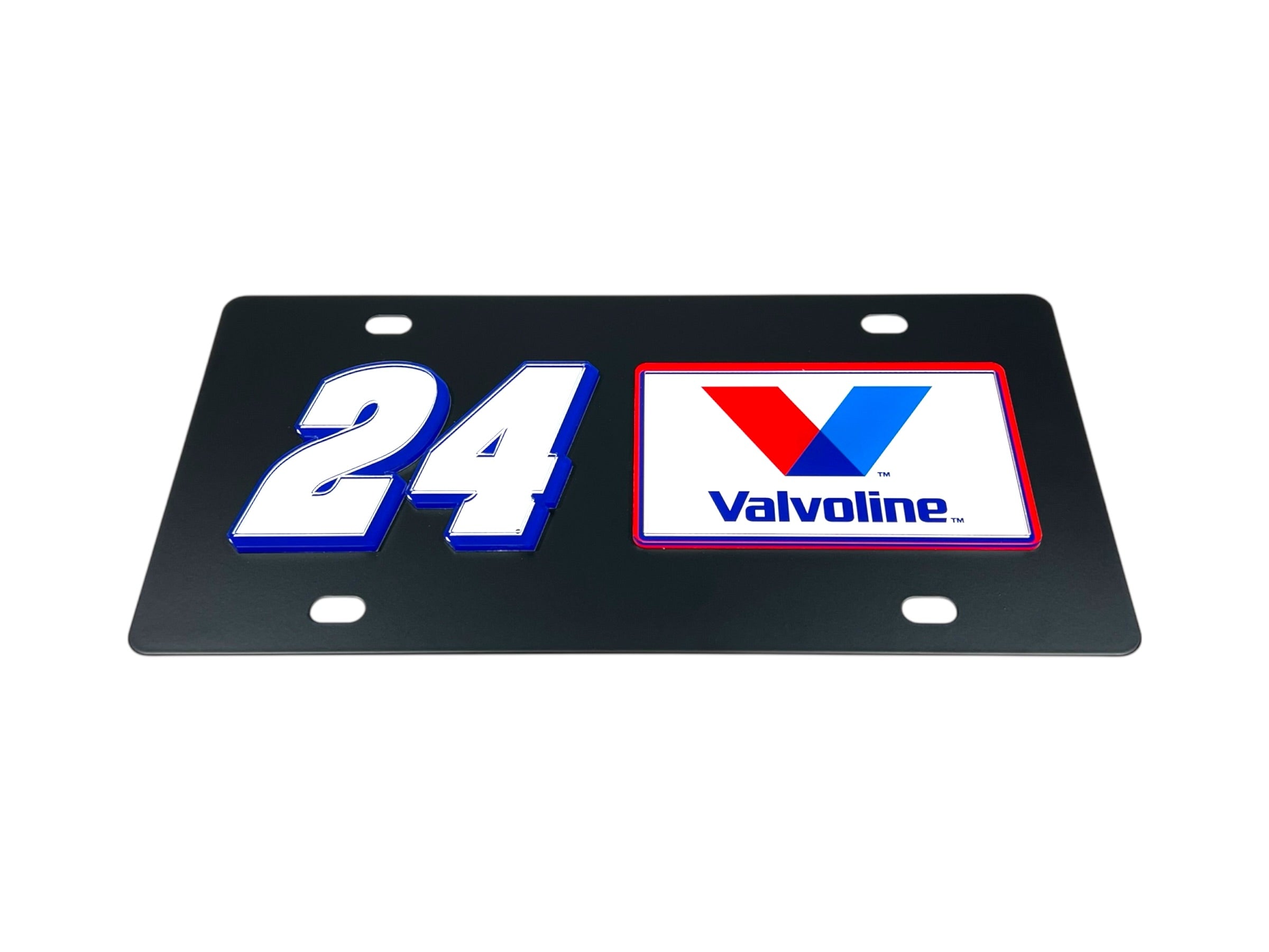 William Byron Valvoline # & Sponsor Carbon Steel License Plate
