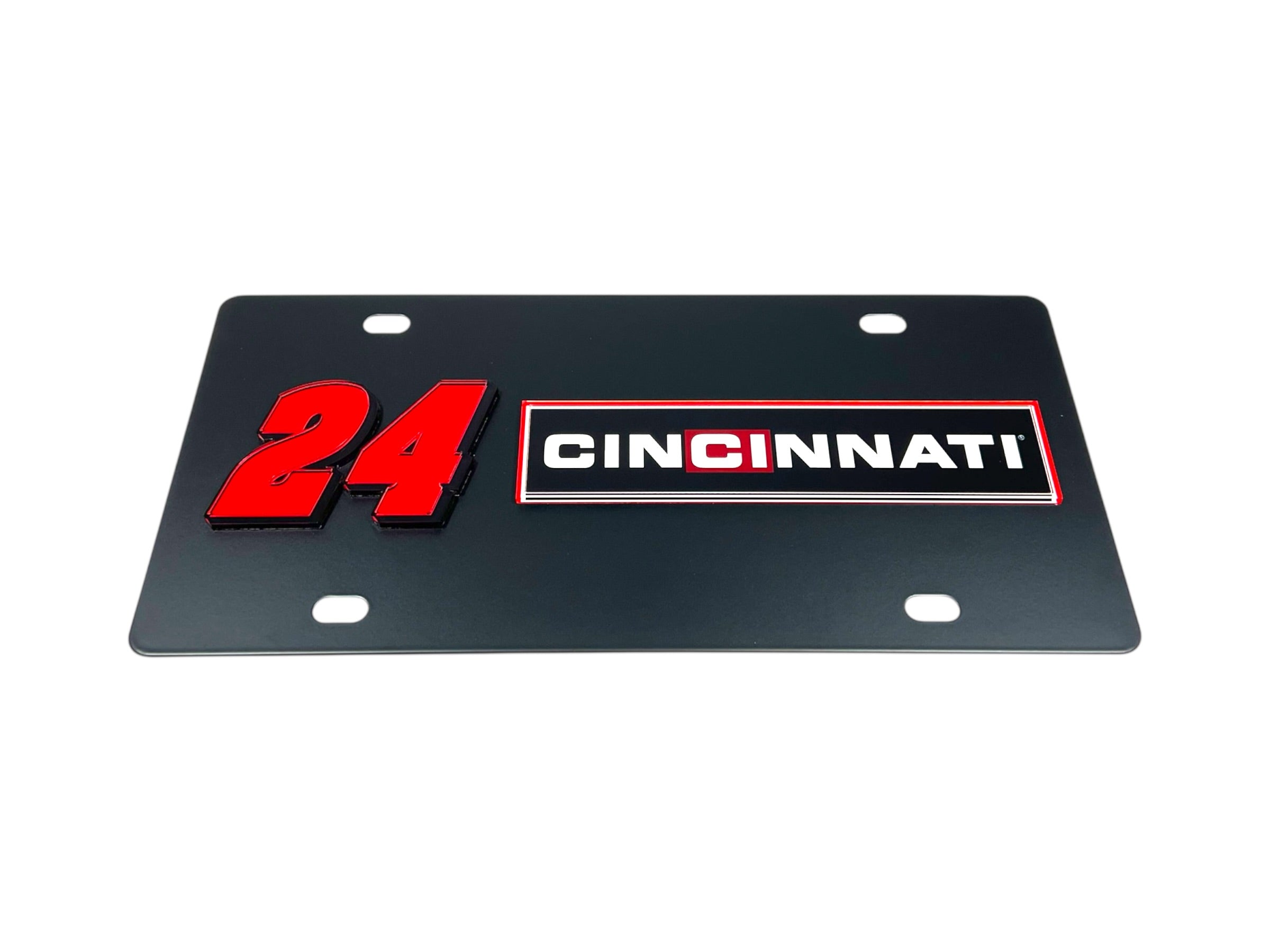 William Byron Cincinnati # & Sponsor Carbon Steel License Plate