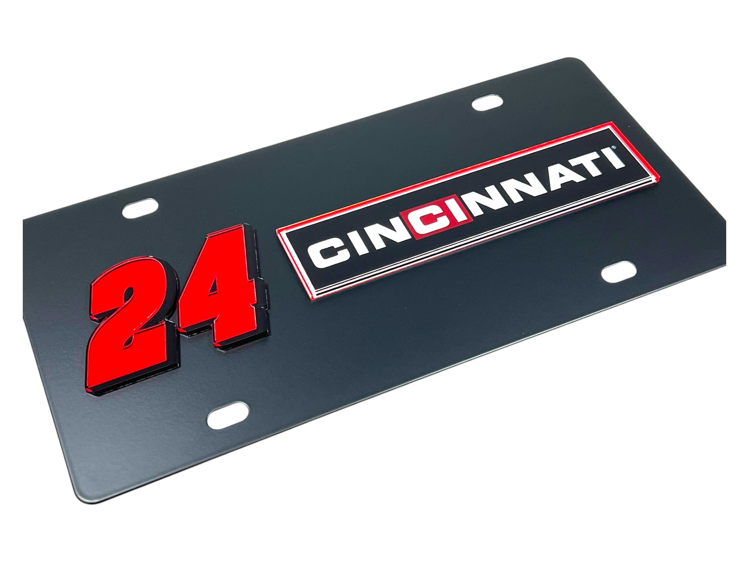 William Byron Cincinnati # & Sponsor Carbon Steel License Plate