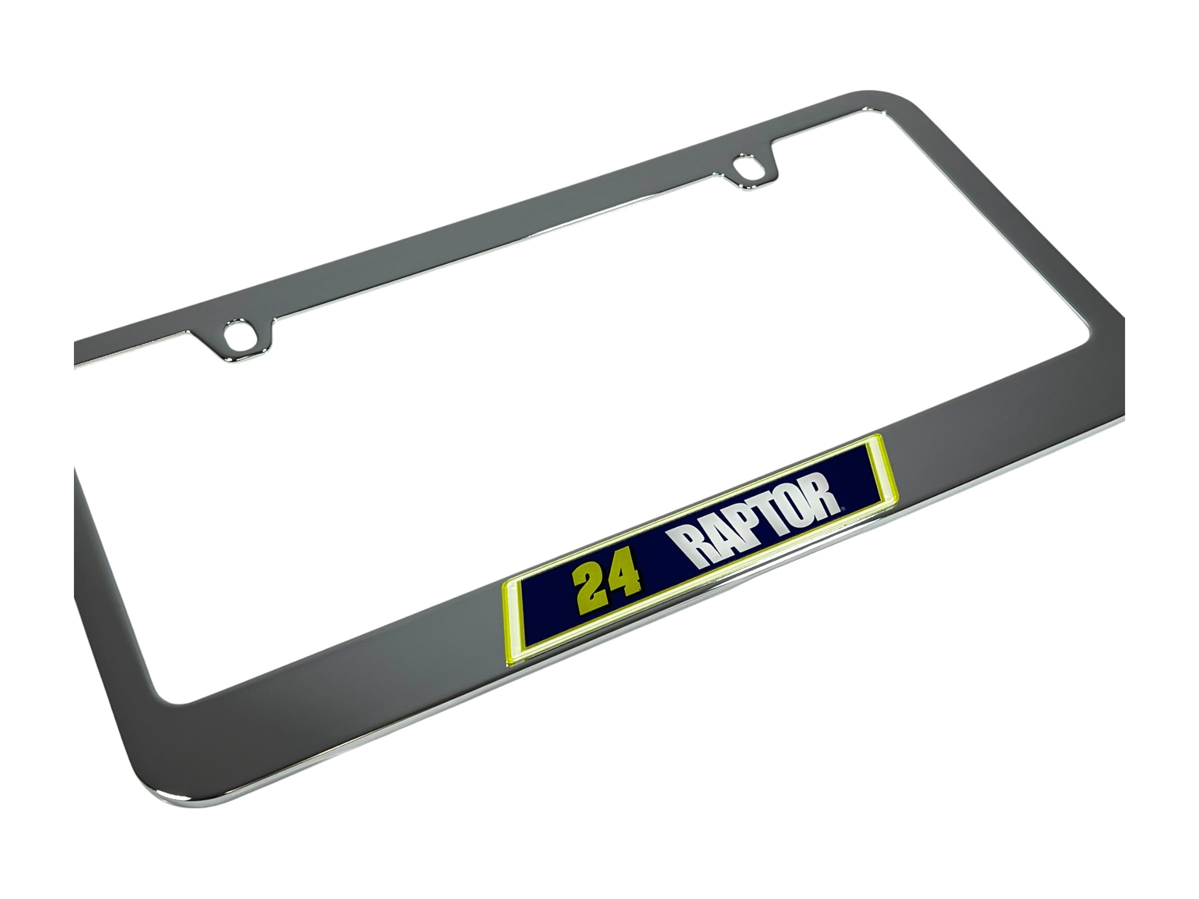 William Byron Raptor # & Sponsor Chrome License Plate Frame