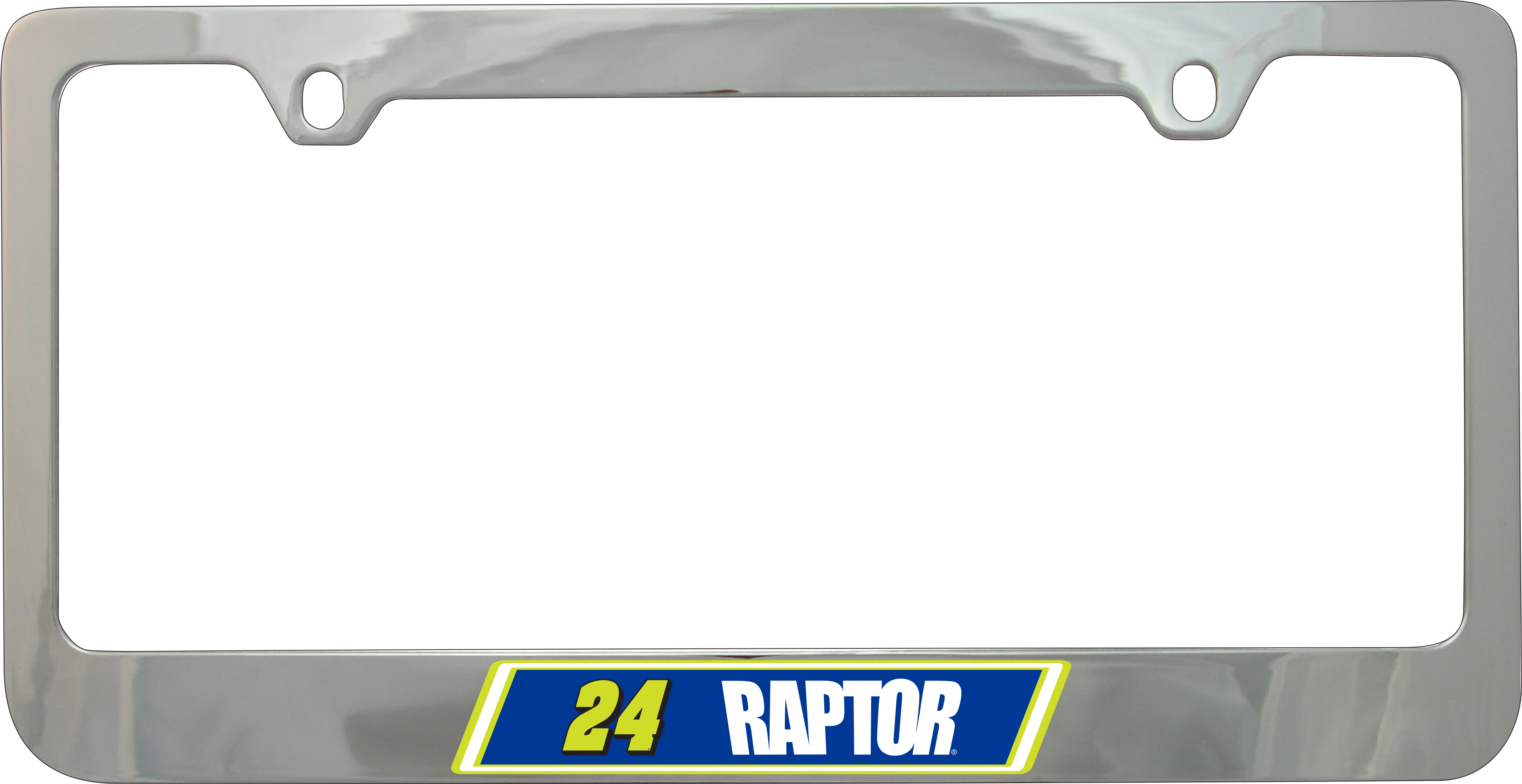 William Byron Raptor # & Sponsor Chrome License Plate Frame