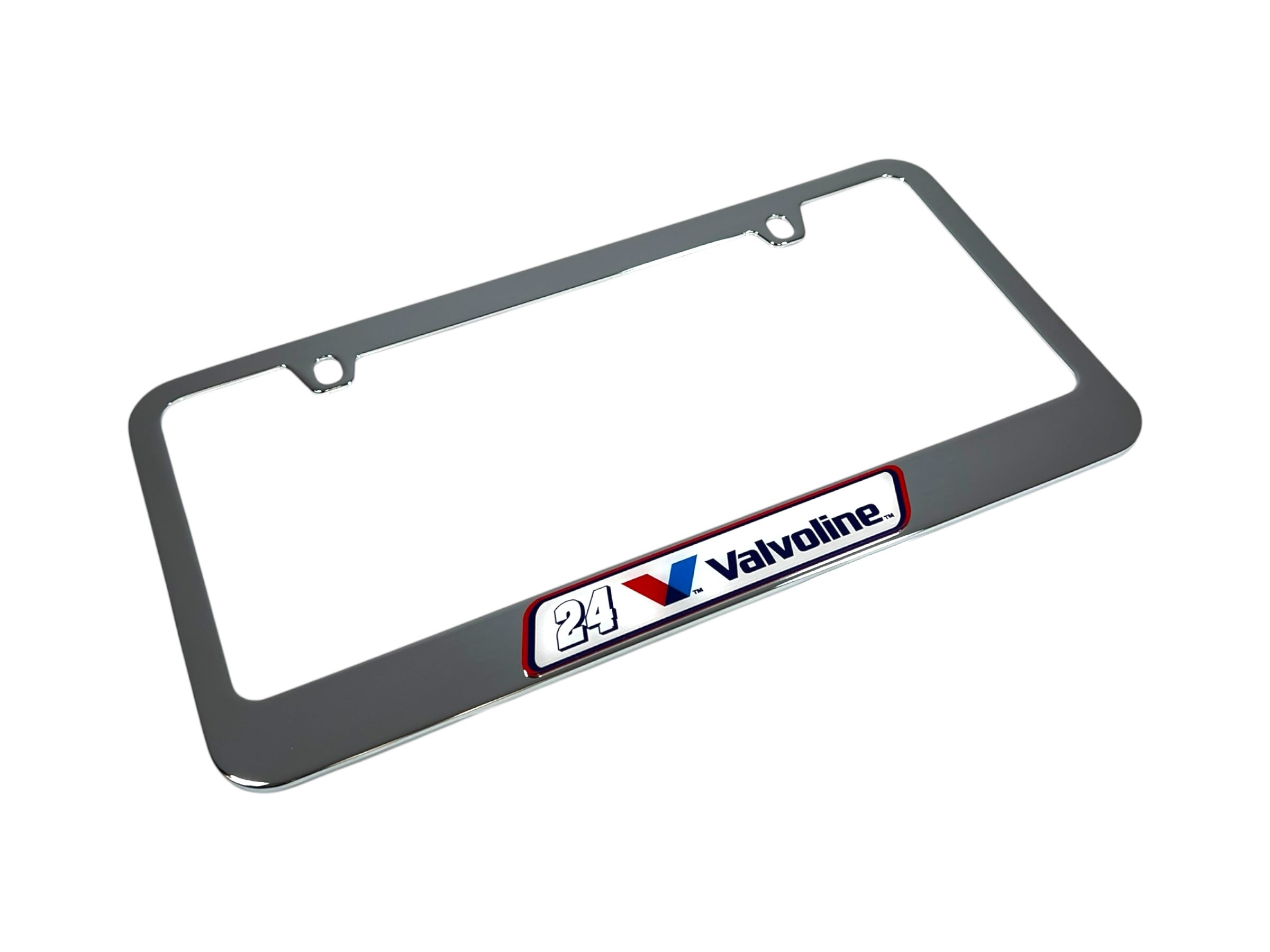 William Byron Valvoline # & Sponsor Chrome License Plate Frame