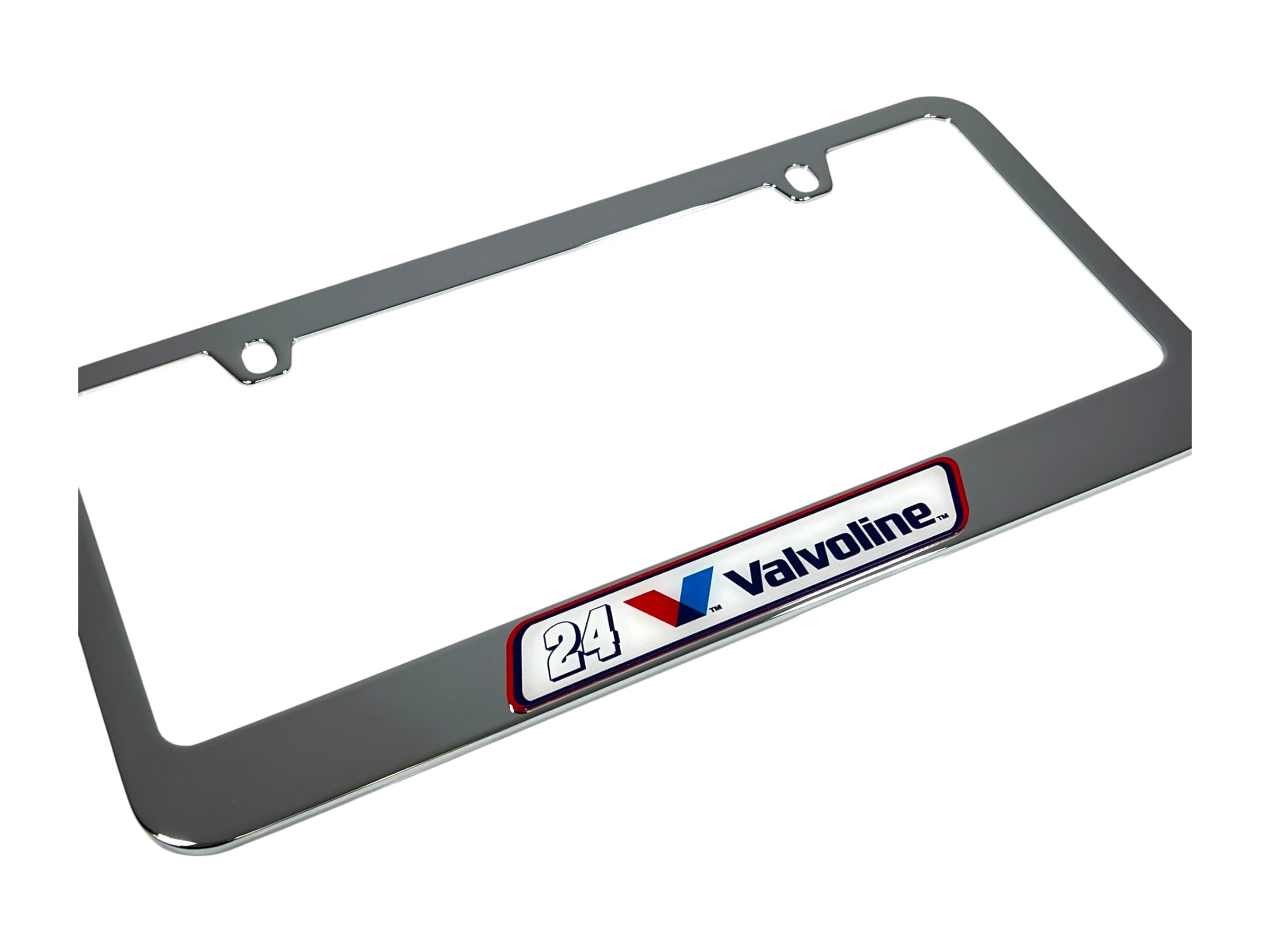 William Byron Valvoline # & Sponsor Chrome License Plate Frame