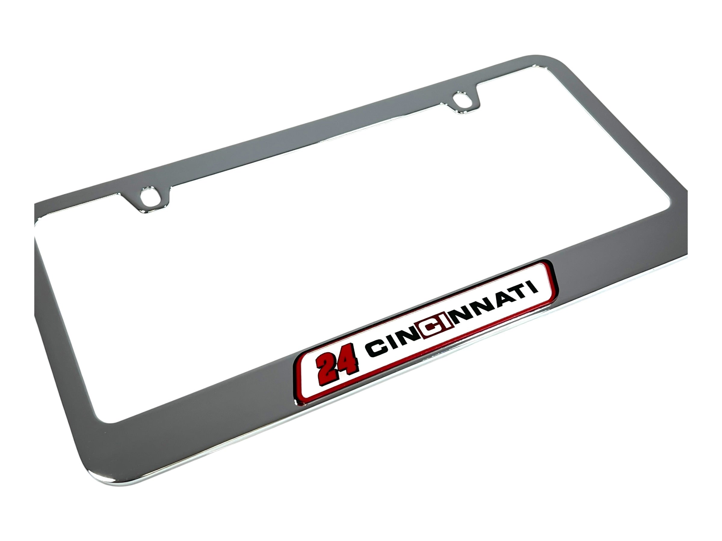 William Byron Cincinnati # & Sponsor Chrome License Plate Frame