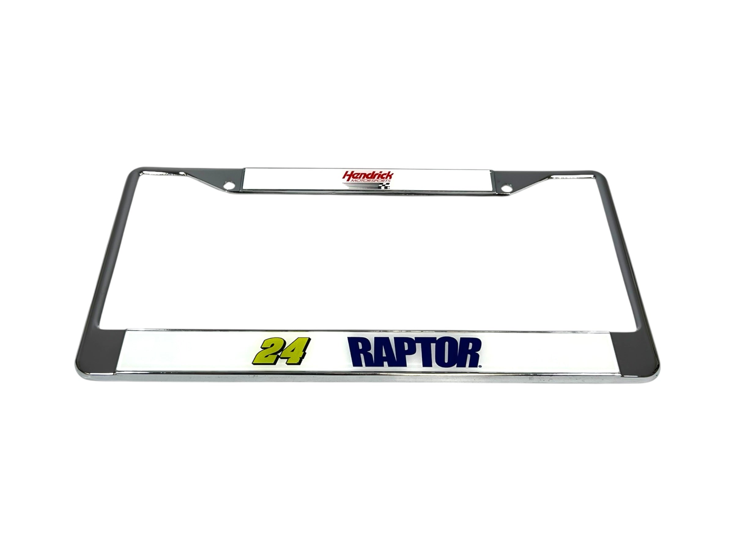 William Byron Raptor # & Sponsor Chrome License Plate Frame