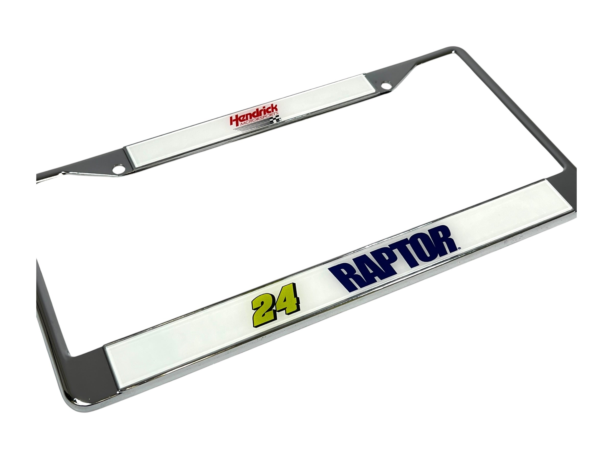 William Byron Raptor # & Sponsor Chrome License Plate Frame