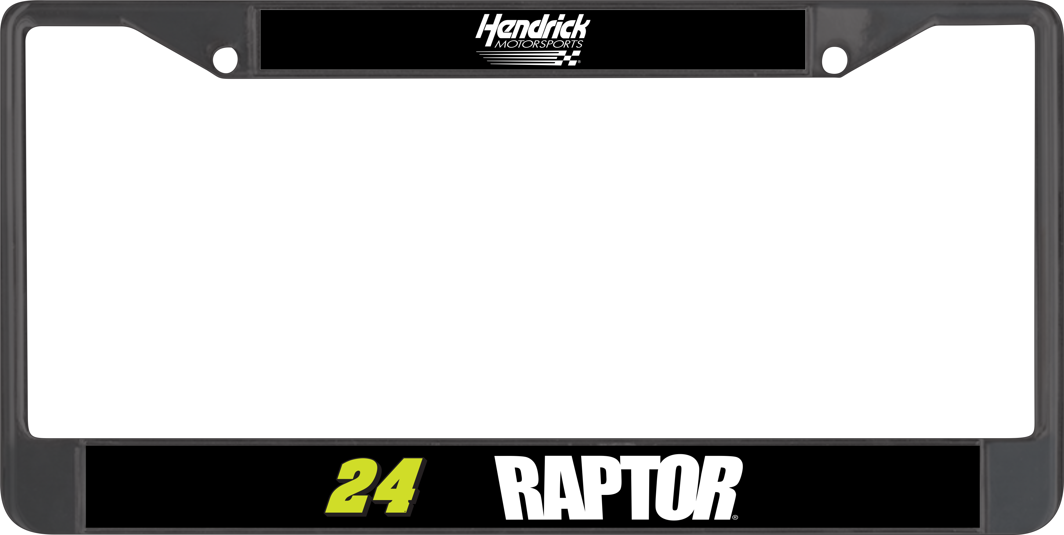 William Byron Raptor # & Sponsor Black License Plate Frame