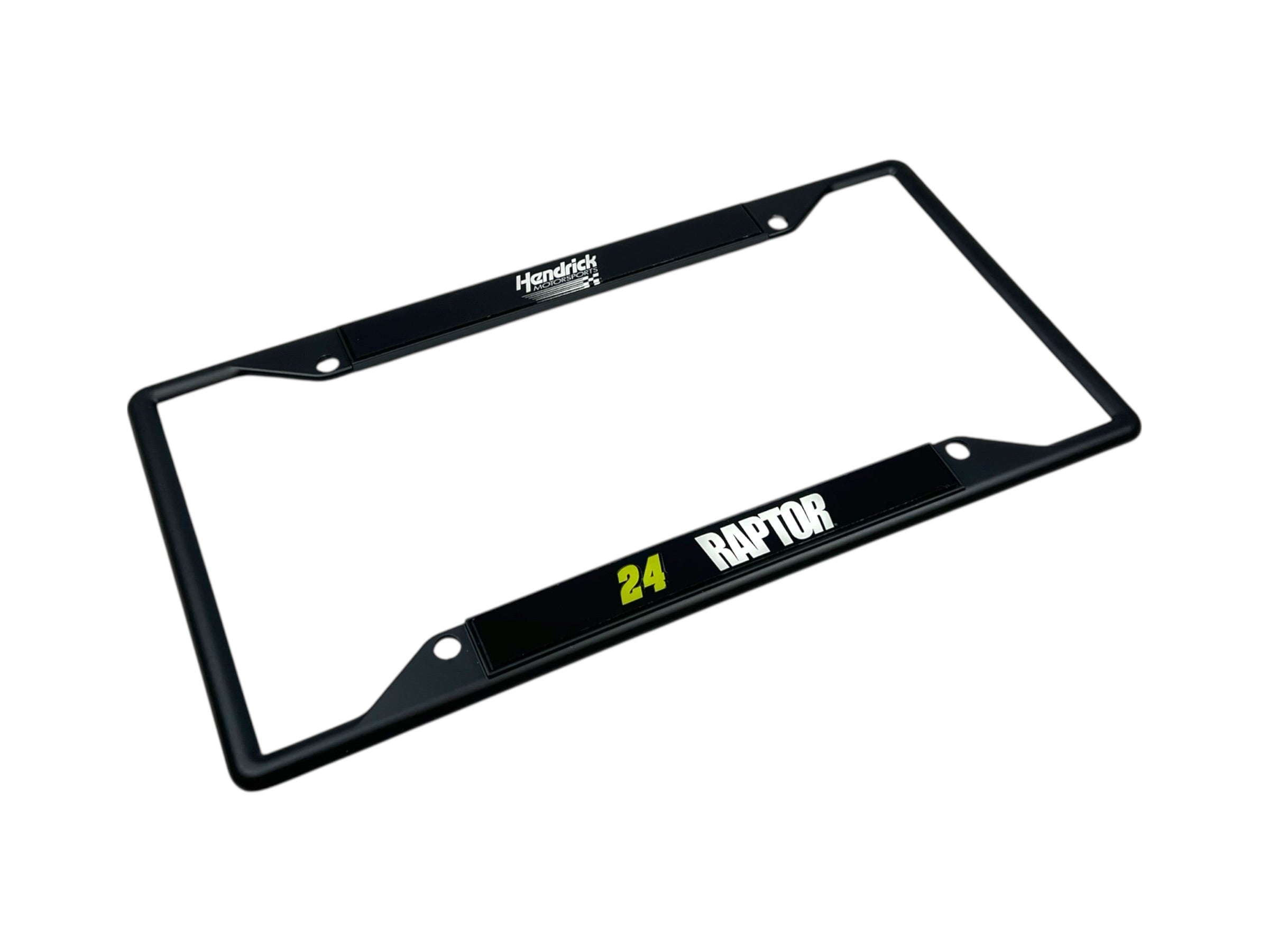 William Byron Raptor # & Sponsor Black License Plate Frame