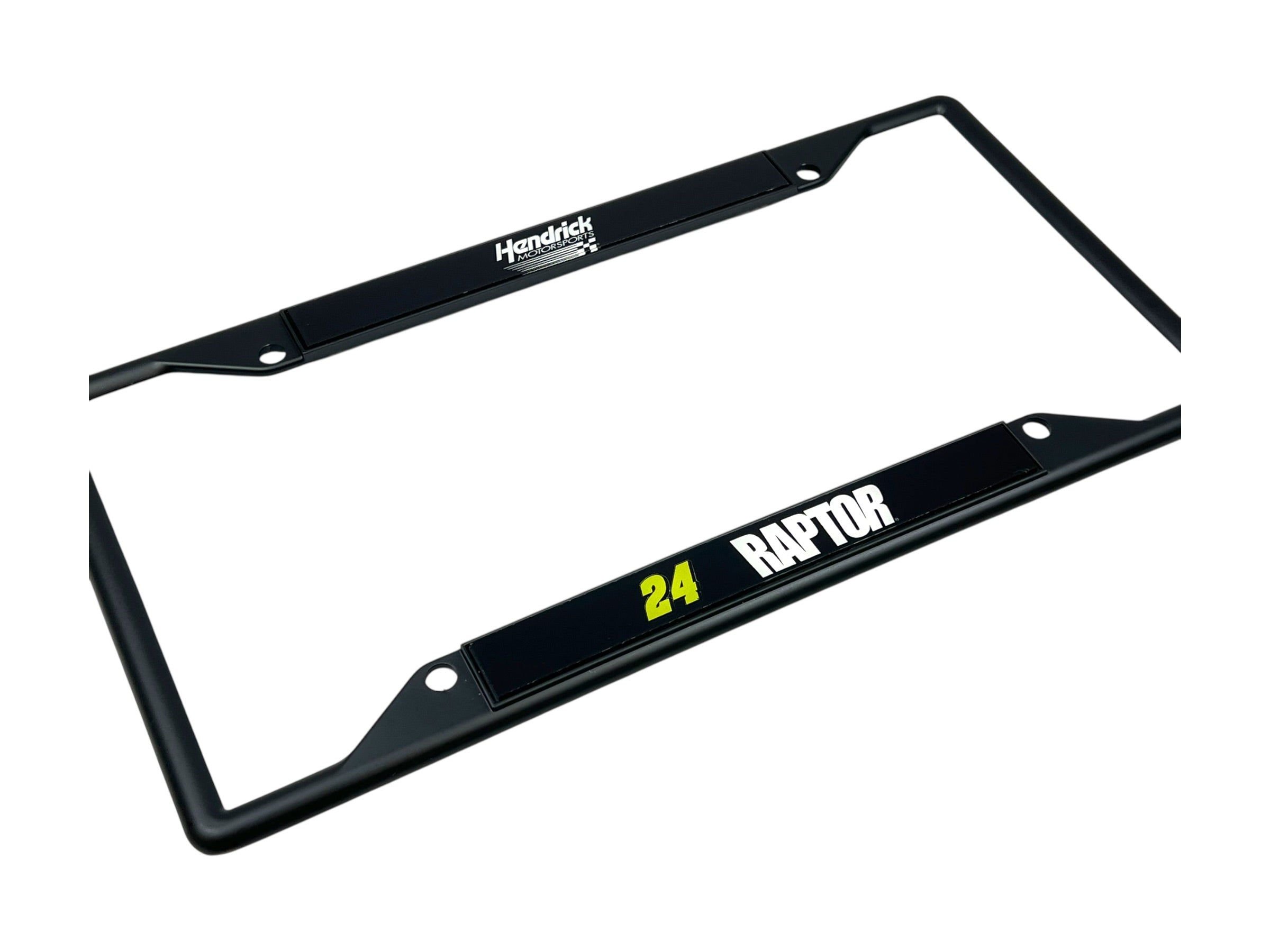 William Byron Raptor # & Sponsor Black License Plate Frame