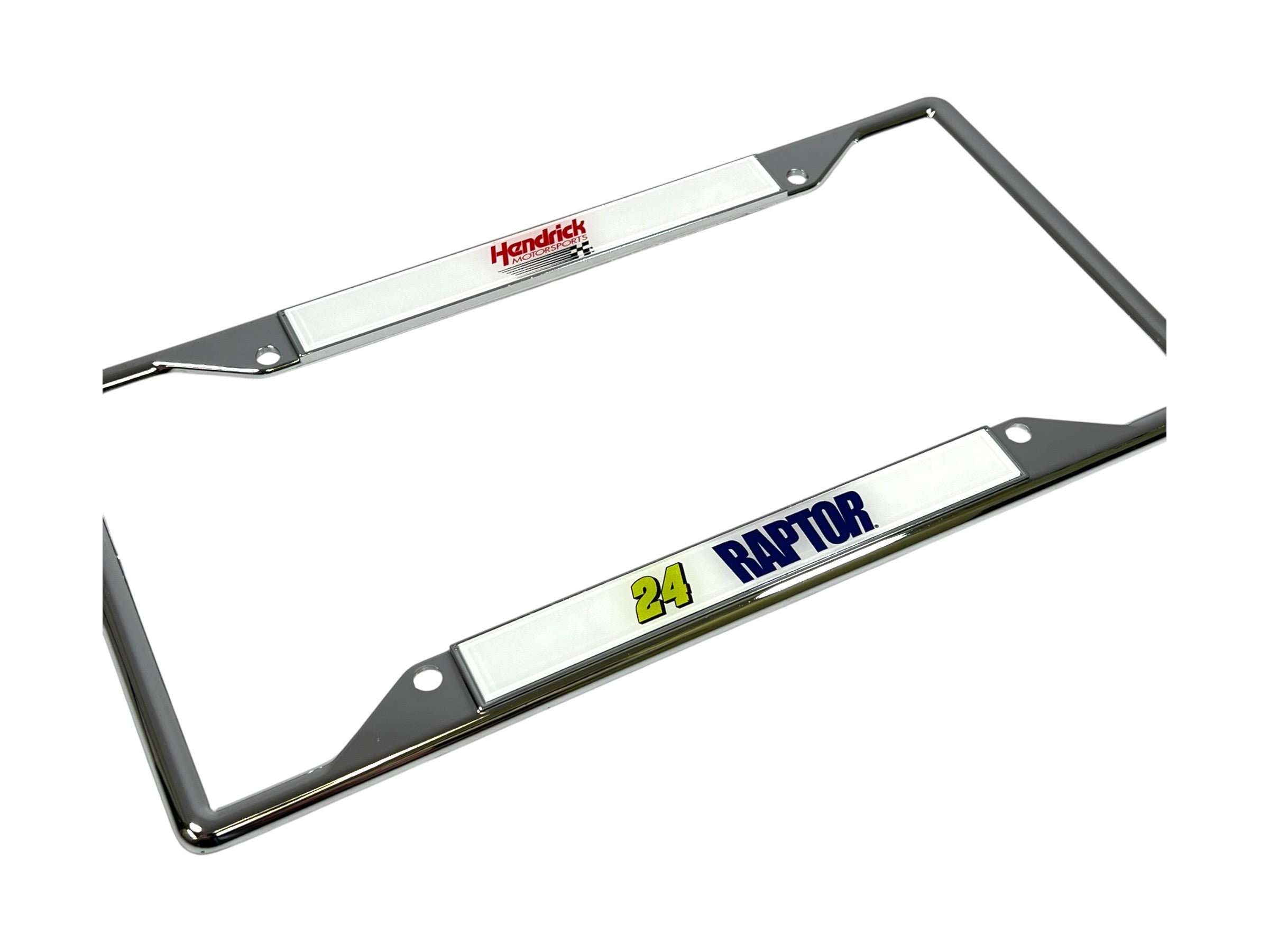 William Byron Raptor # & Sponsor Chrome License Plate Frame