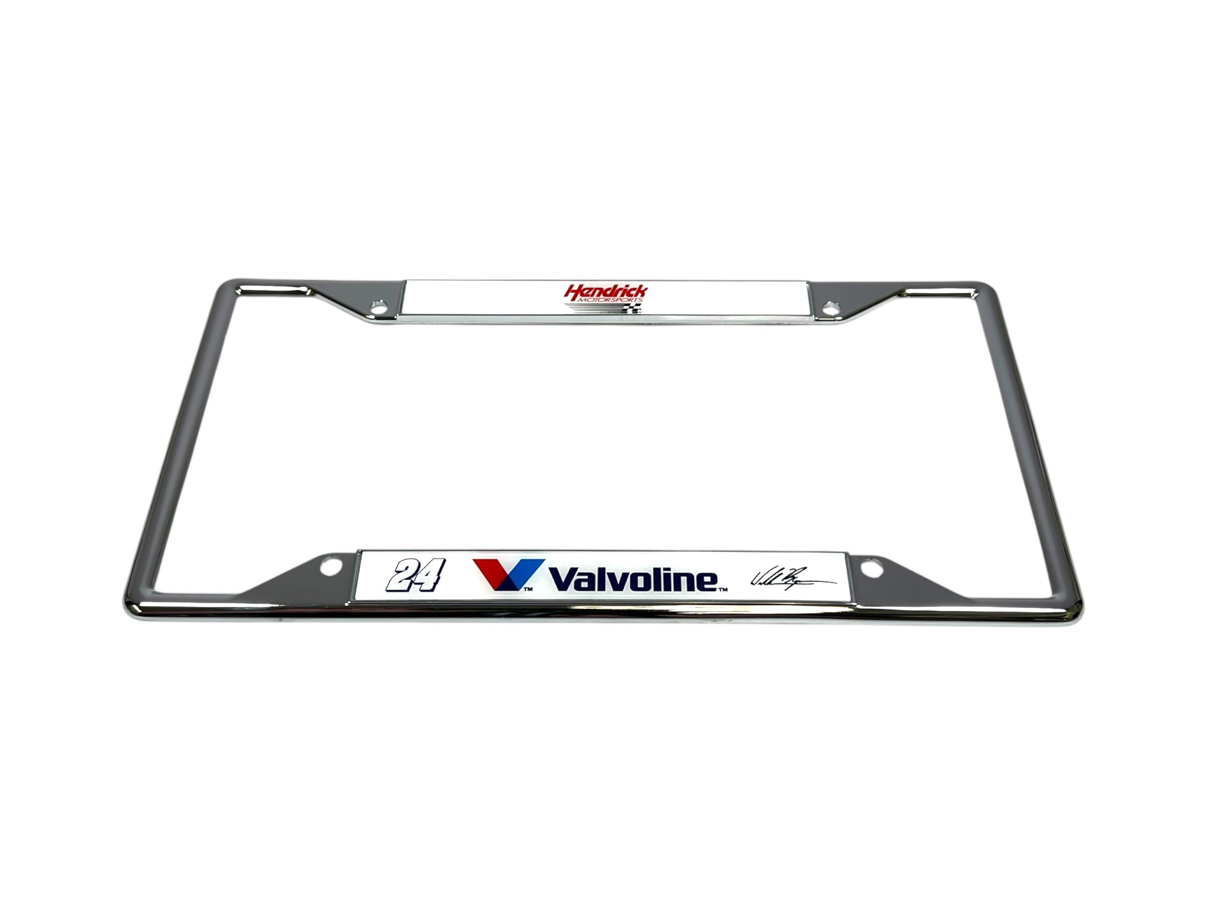 William Byron Valvoline # & Sponsor Chrome License Plate Frame