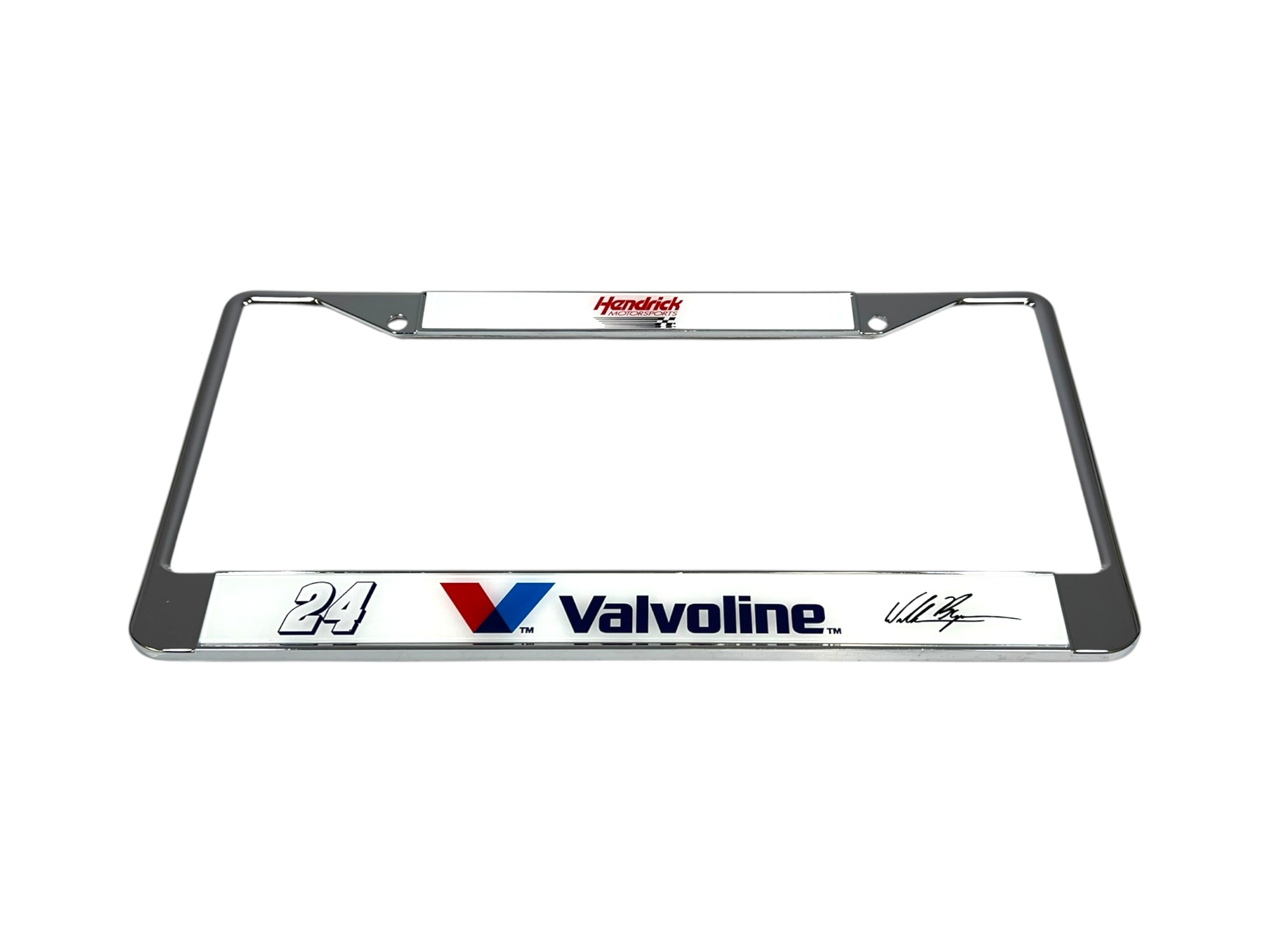William Byron Valvoline # & Sponsor Chrome License Plate Frame