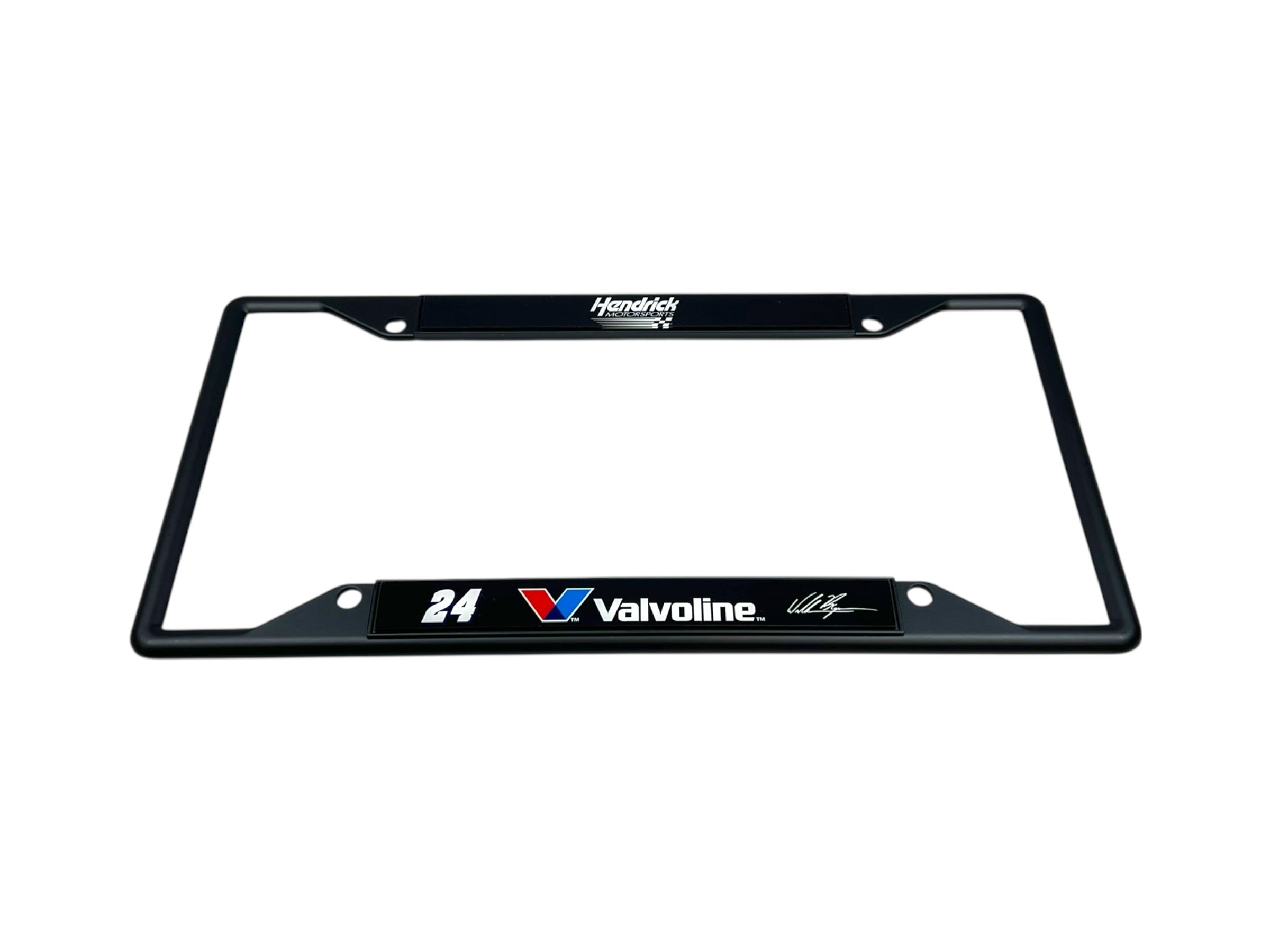William Byron Valvoline # & Sponsor Black License Plate Frame