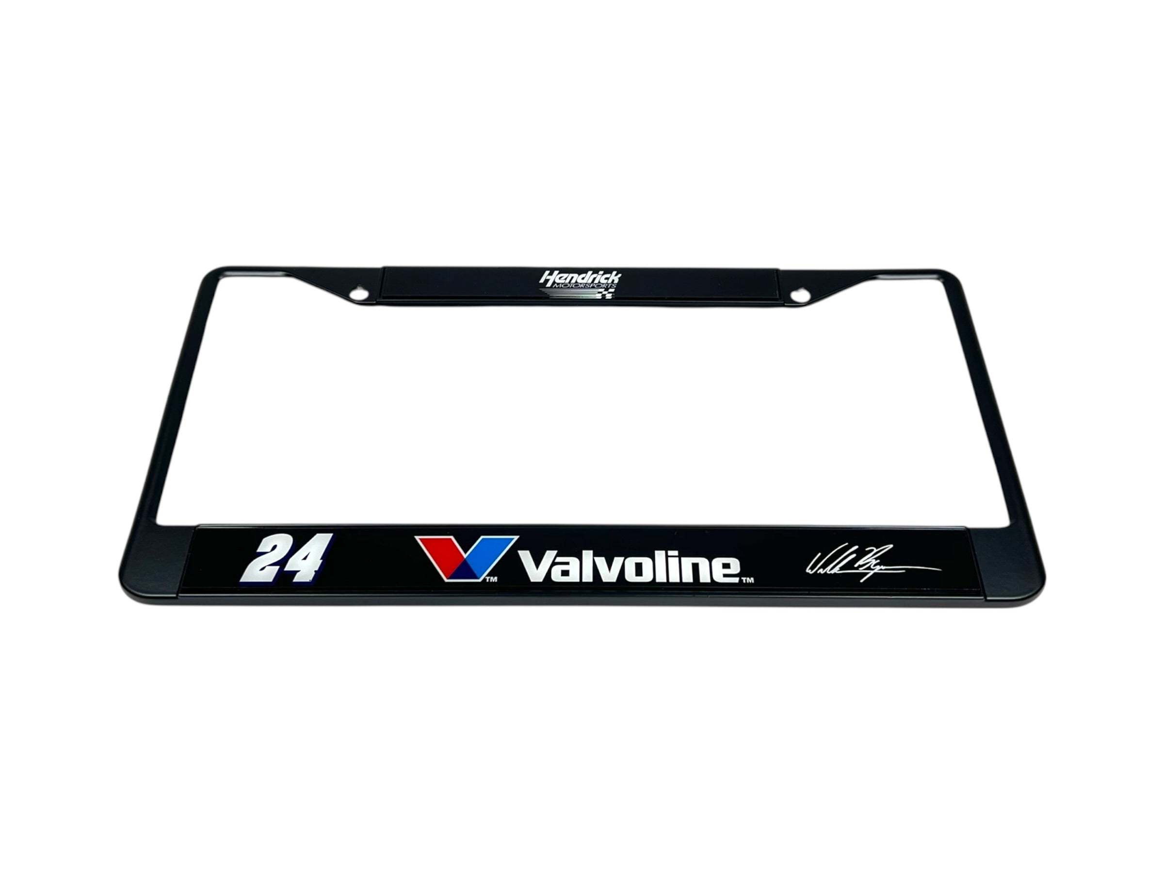 William Byron Valvoline # & Sponsor Black License Plate Frame
