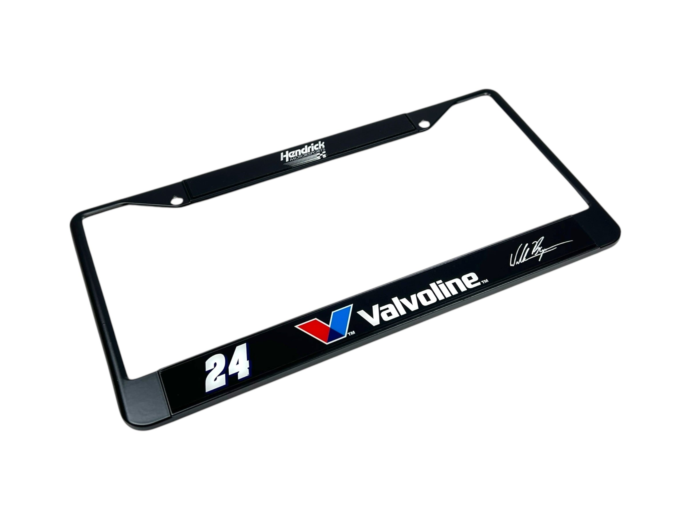 William Byron Valvoline # & Sponsor Black License Plate Frame