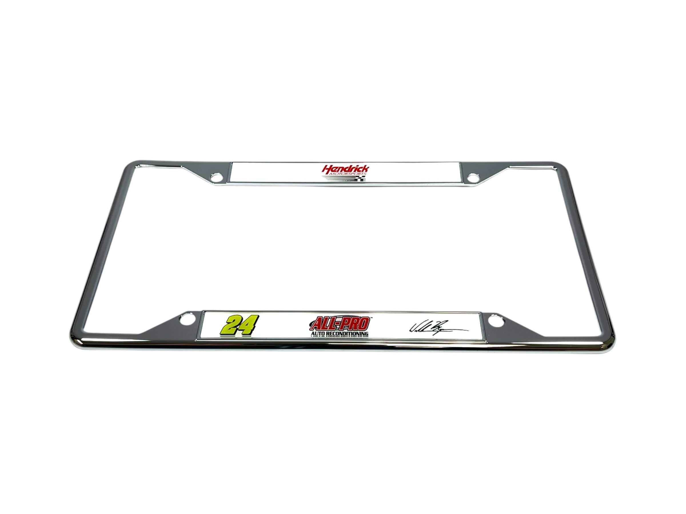 William Byron ALL-PRO # & Sponsor Chrome License Plate Frame
