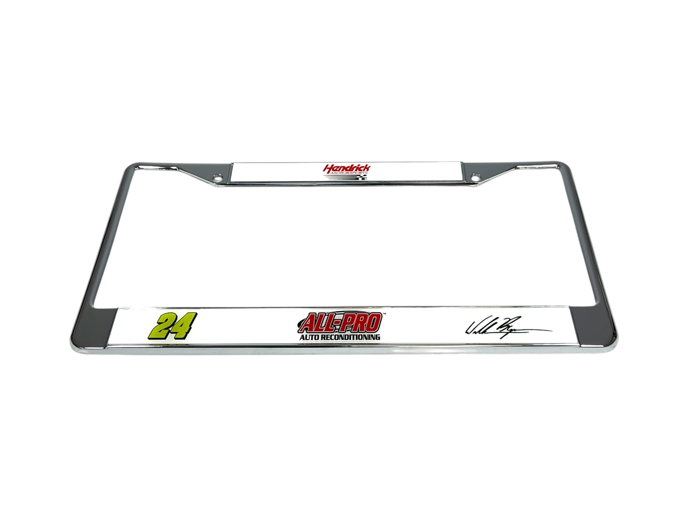 William Byron ALL-PRO # & Sponsor Chrome License Plate Frame